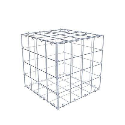 Gabion 40 cm x 40 cm x 40 cm (L x H x P), mailles 10 cm x 10 cm, anneau en C