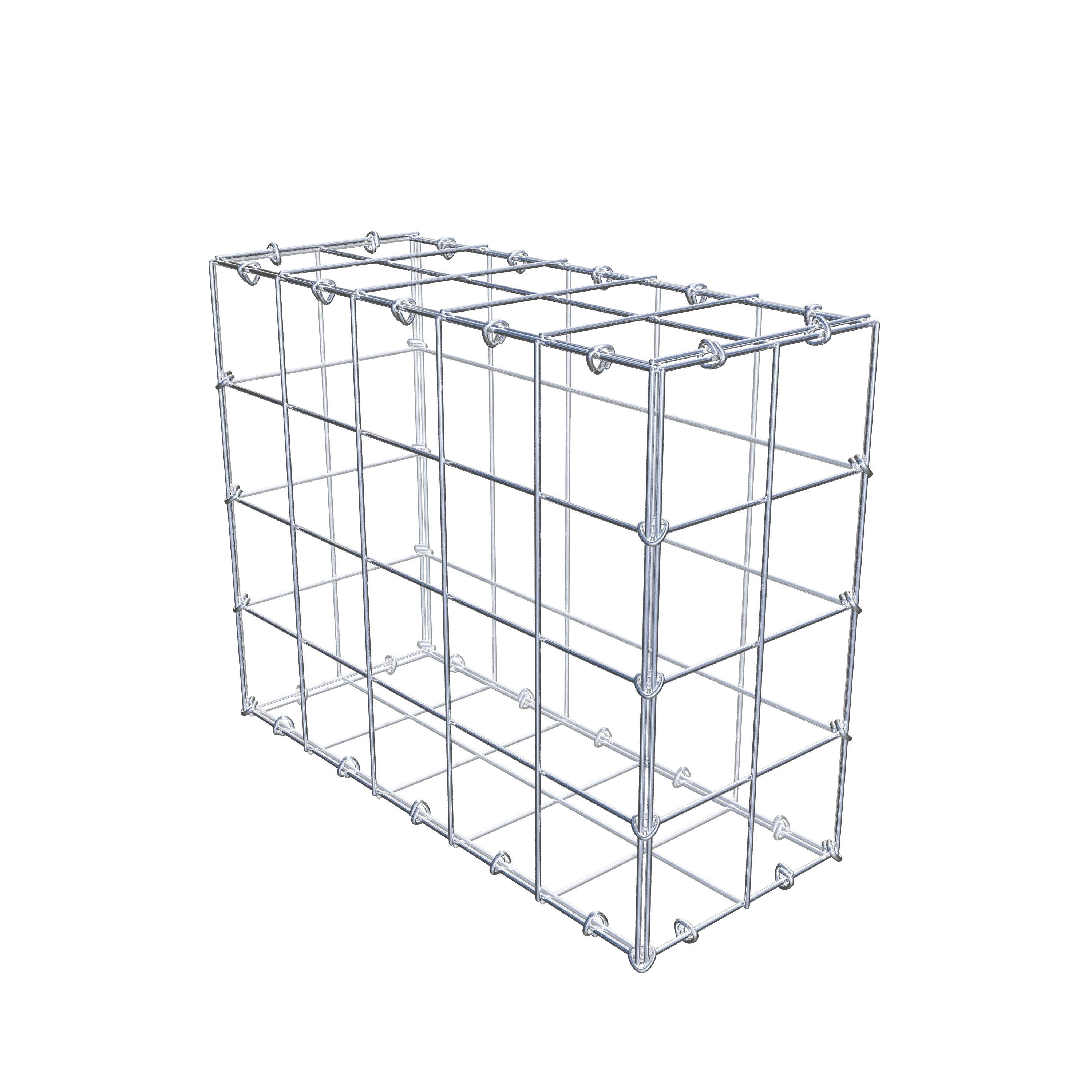 Gabion 50 cm x 40 cm x 20 cm (L x H x D), maskstorlek 10 cm x 10 cm, C-ring