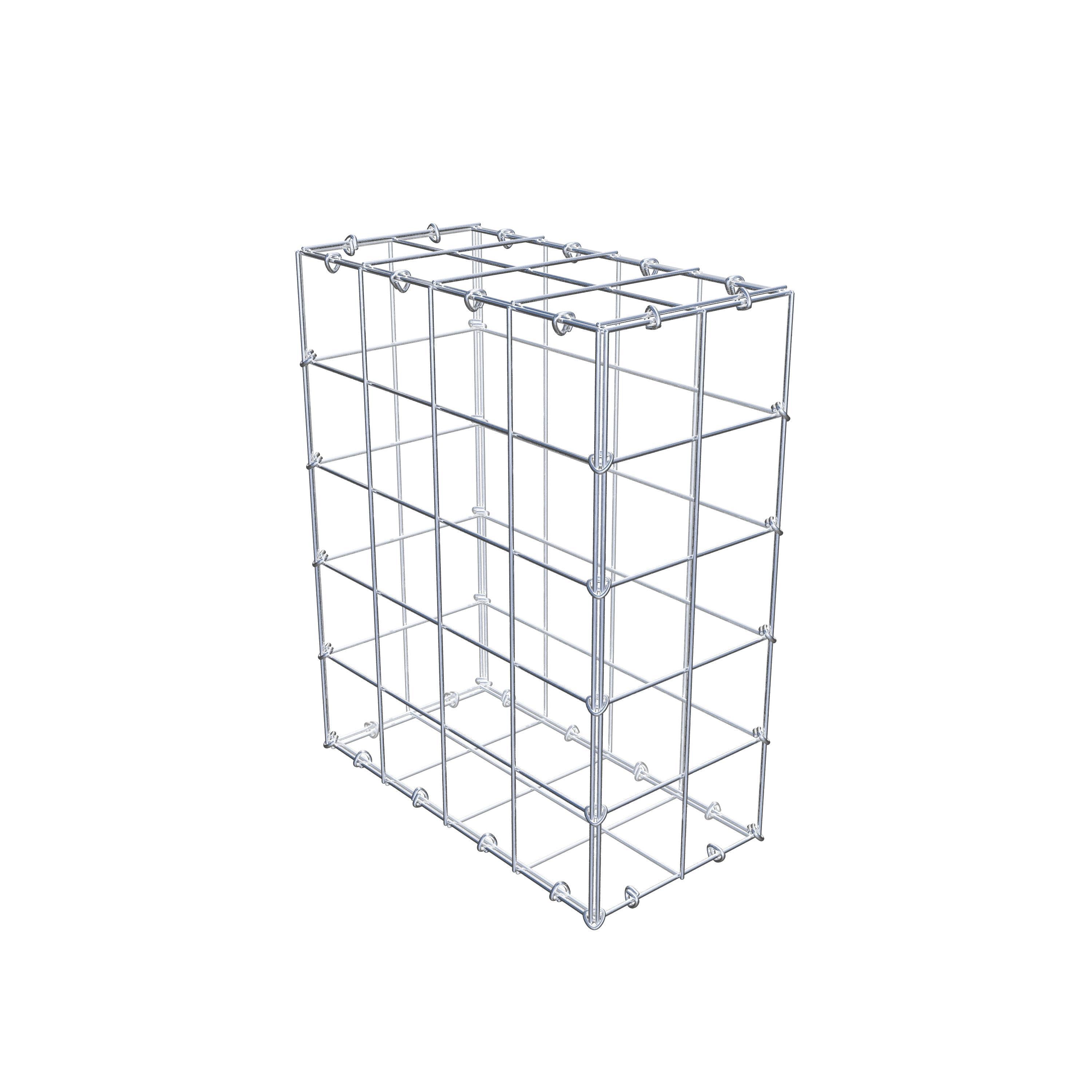 Gabion 50 cm x 40 cm x 20 cm (L x H x D), maskstorlek 10 cm x 10 cm, C-ring