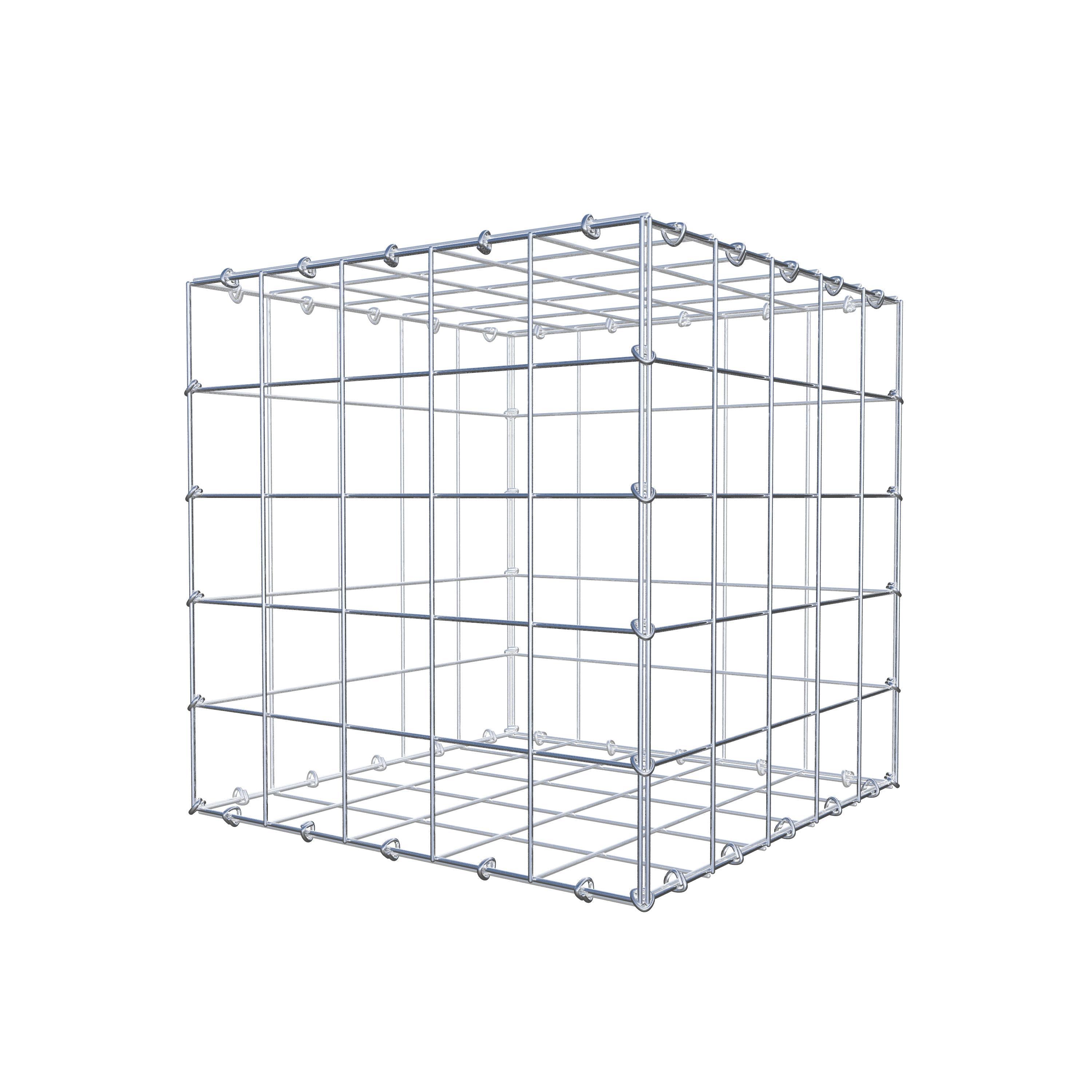 Gabion 50 cm x 50 cm x 50 cm (L x H x D), mesh size 10 cm x 10 cm, C-ring