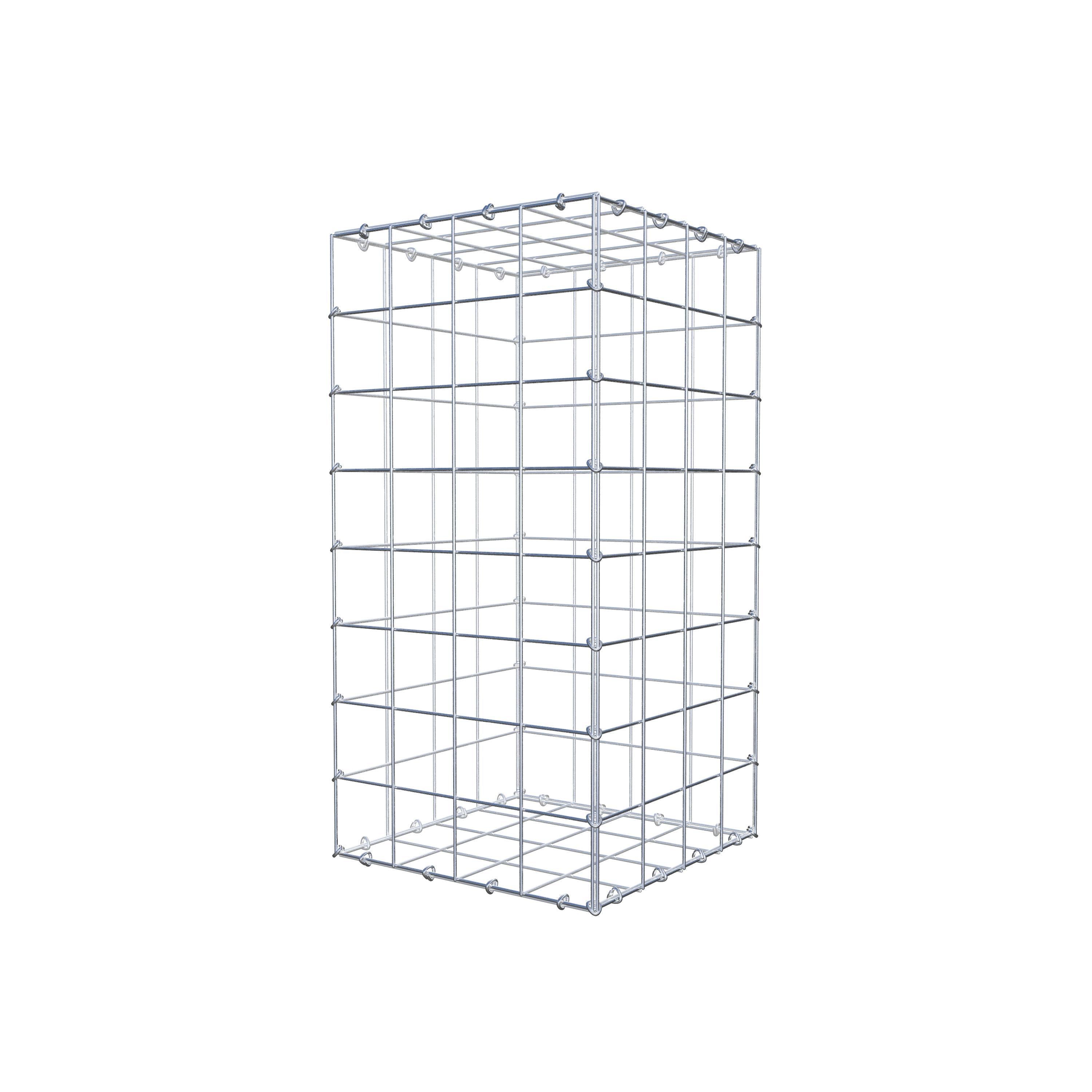 Gabion 80 cm x 40 cm x 40 cm (L x H x D), mesh size 10 cm x 10 cm, C-ring