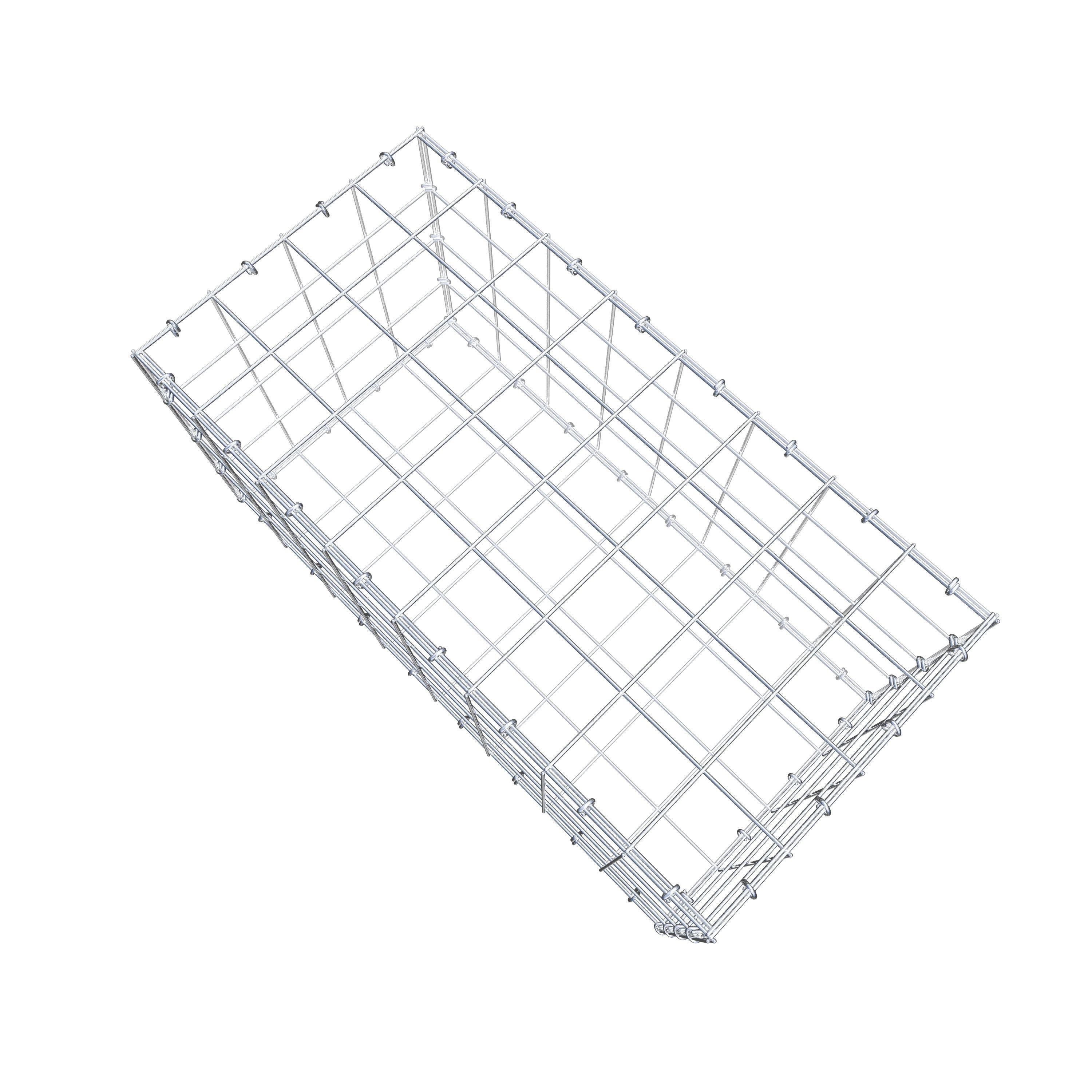 Gabion 80 cm x 40 cm x 40 cm (L x H x D), maskestørrelse 10 cm x 10 cm, C-ring