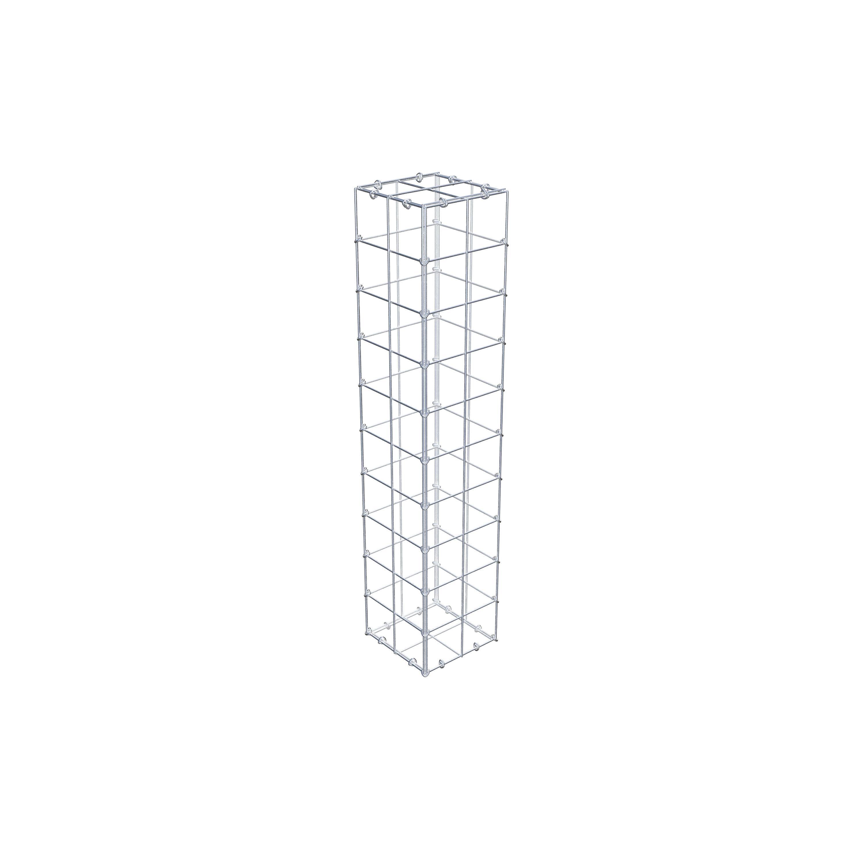 Gabion 100 cm x 20 cm x 20 cm (L x H x D), mesh size 10 cm x 10 cm, C-ring