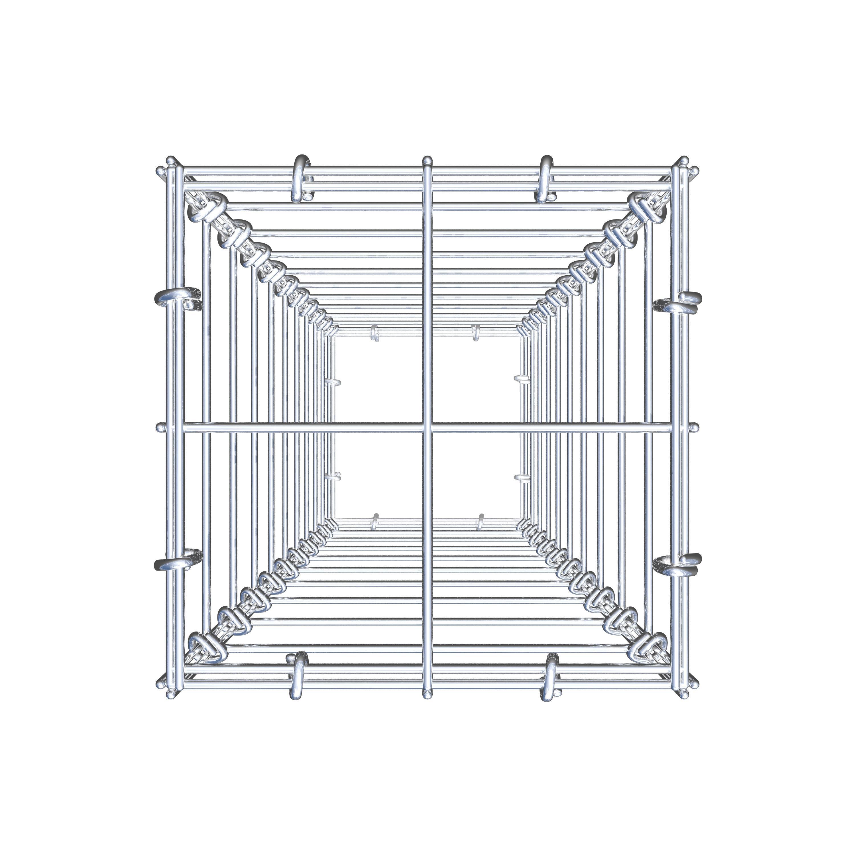 Gabion 100 cm x 20 cm x 20 cm (L x H x D), maskestørrelse 10 cm x 10 cm, C-ring