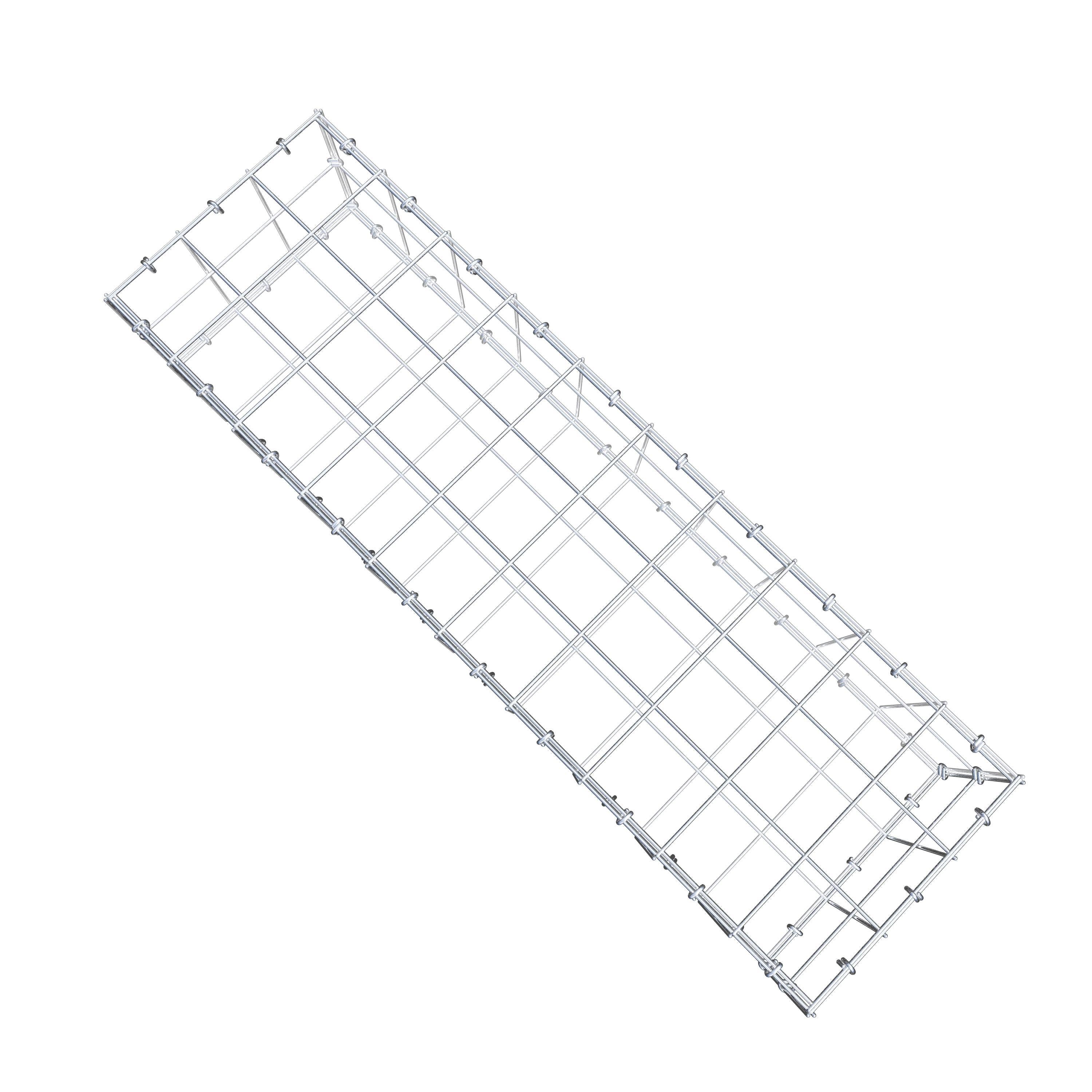 Gabione 100 cm x 20 cm x 30 cm (L x H x T), Maschenweite 10 cm x 10 cm, C-Ring