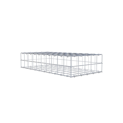 Gabion 100 cm x 20 cm x 50 cm (L x H x D), maskstorlek 10 cm x 10 cm, C-ring