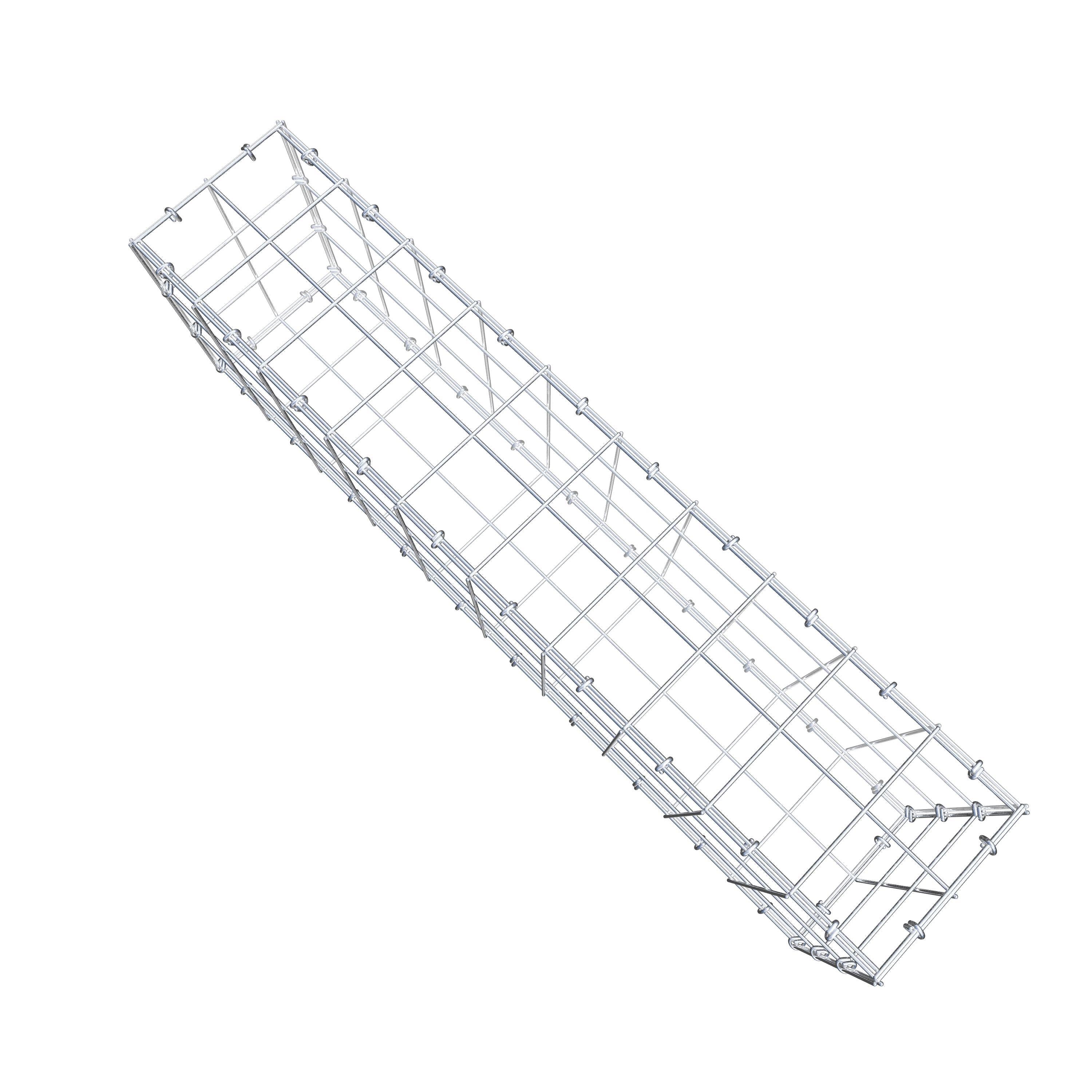 Gabião 100 cm x 30 cm x 20 cm (C x A x P), malhagem 10 cm x 10 cm, anel C