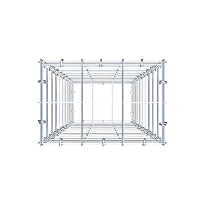 Gabião 100 cm x 30 cm x 20 cm (C x A x P), malhagem 10 cm x 10 cm, anel C