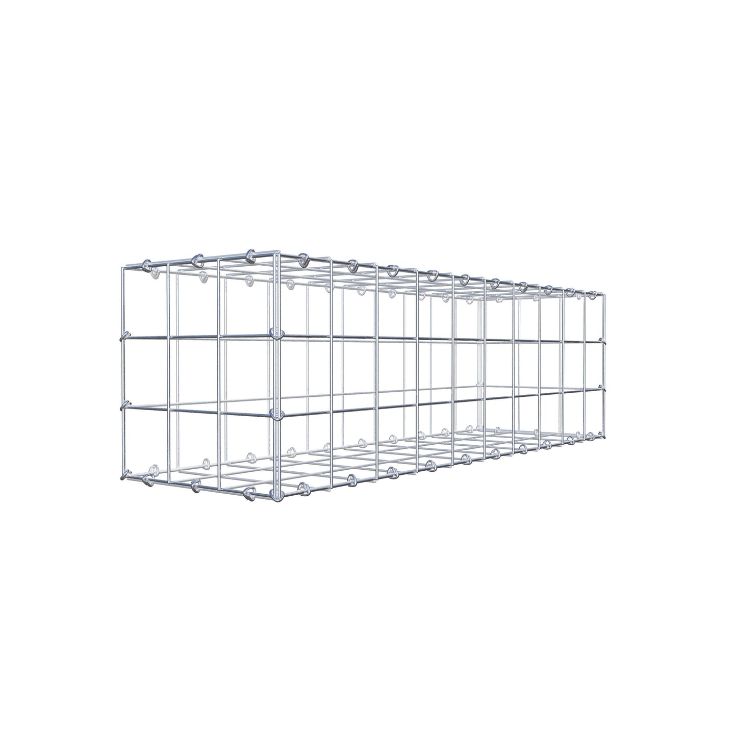 Gabione 100 cm x 30 cm x 30 cm (L x H x T), Maschenweite 10 cm x 10 cm, C-Ring