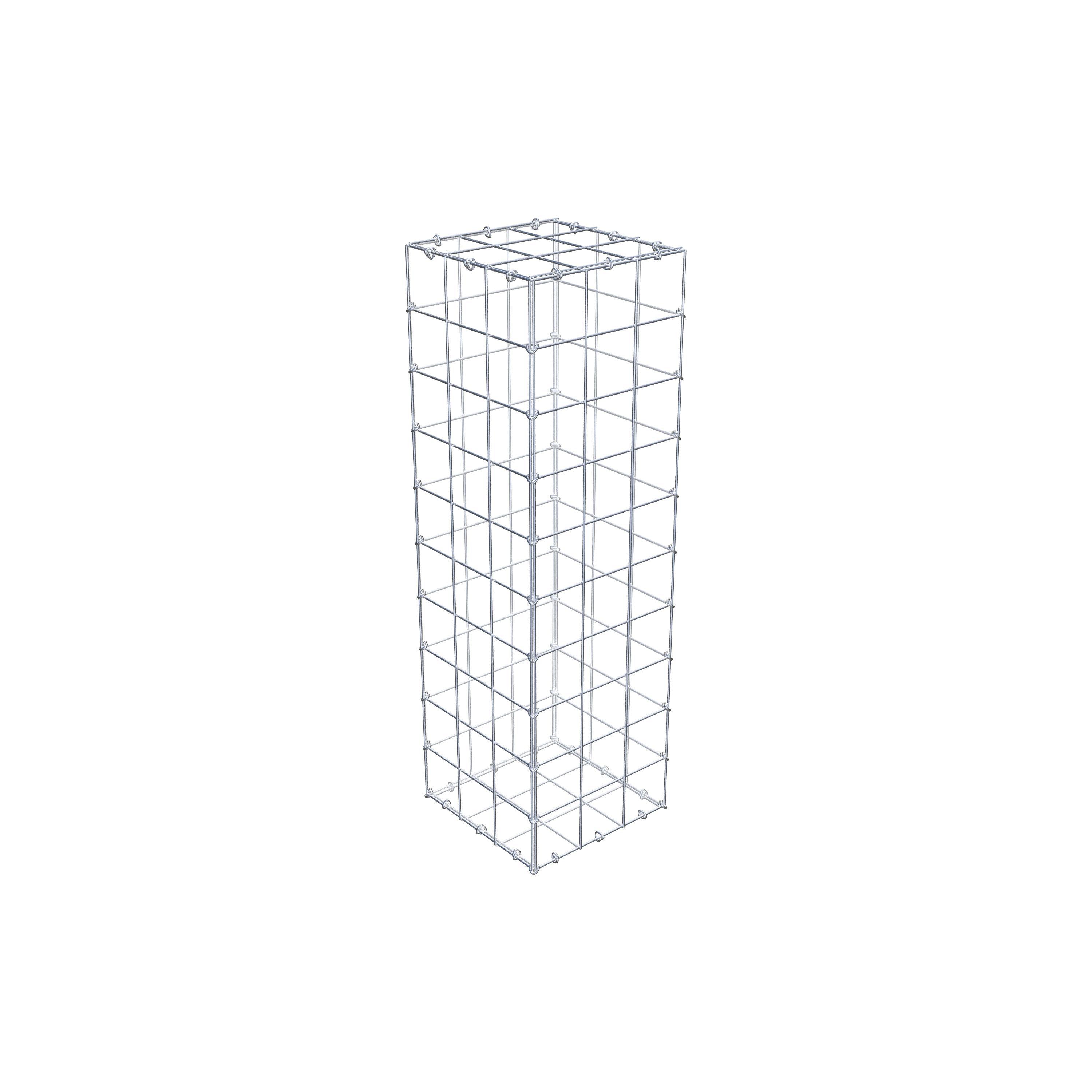 Gabion 100 cm x 30 cm x 30 cm (L x H x D), maskestørrelse 10 cm x 10 cm, C-ring