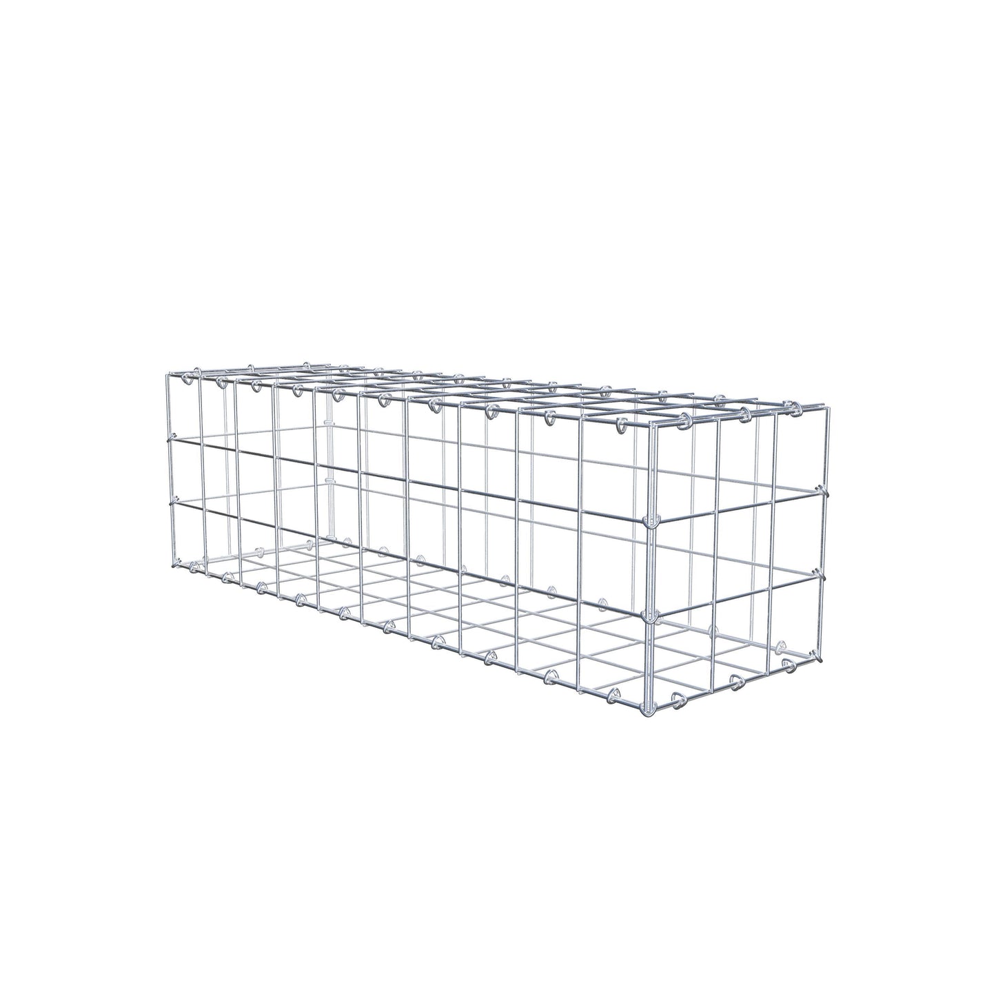 Gabione 100 cm x 30 cm x 30 cm (L x H x T), Maschenweite 10 cm x 10 cm, C-Ring
