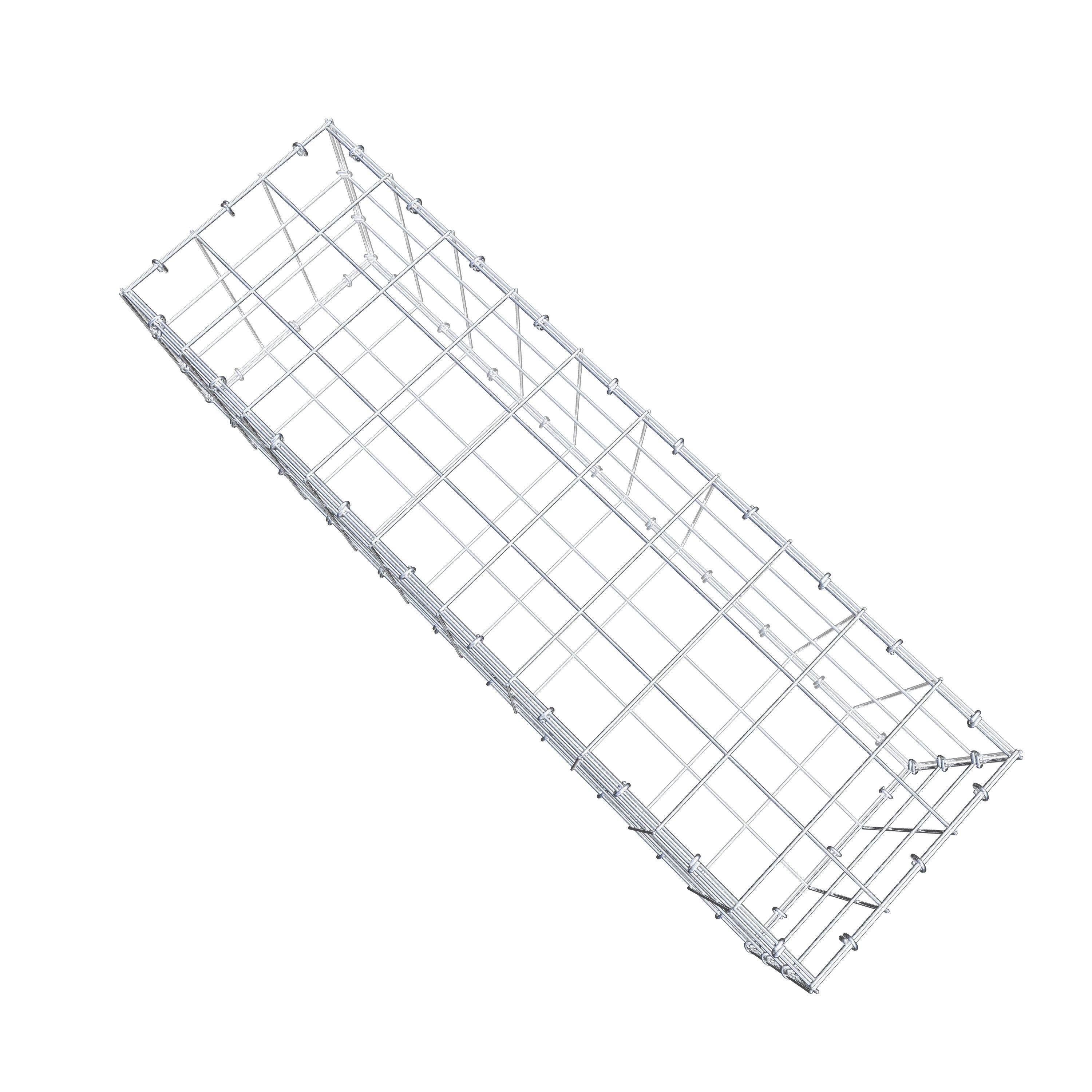 Gabion 100 cm x 30 cm x 30 cm (L x H x D), maskestørrelse 10 cm x 10 cm, C-ring