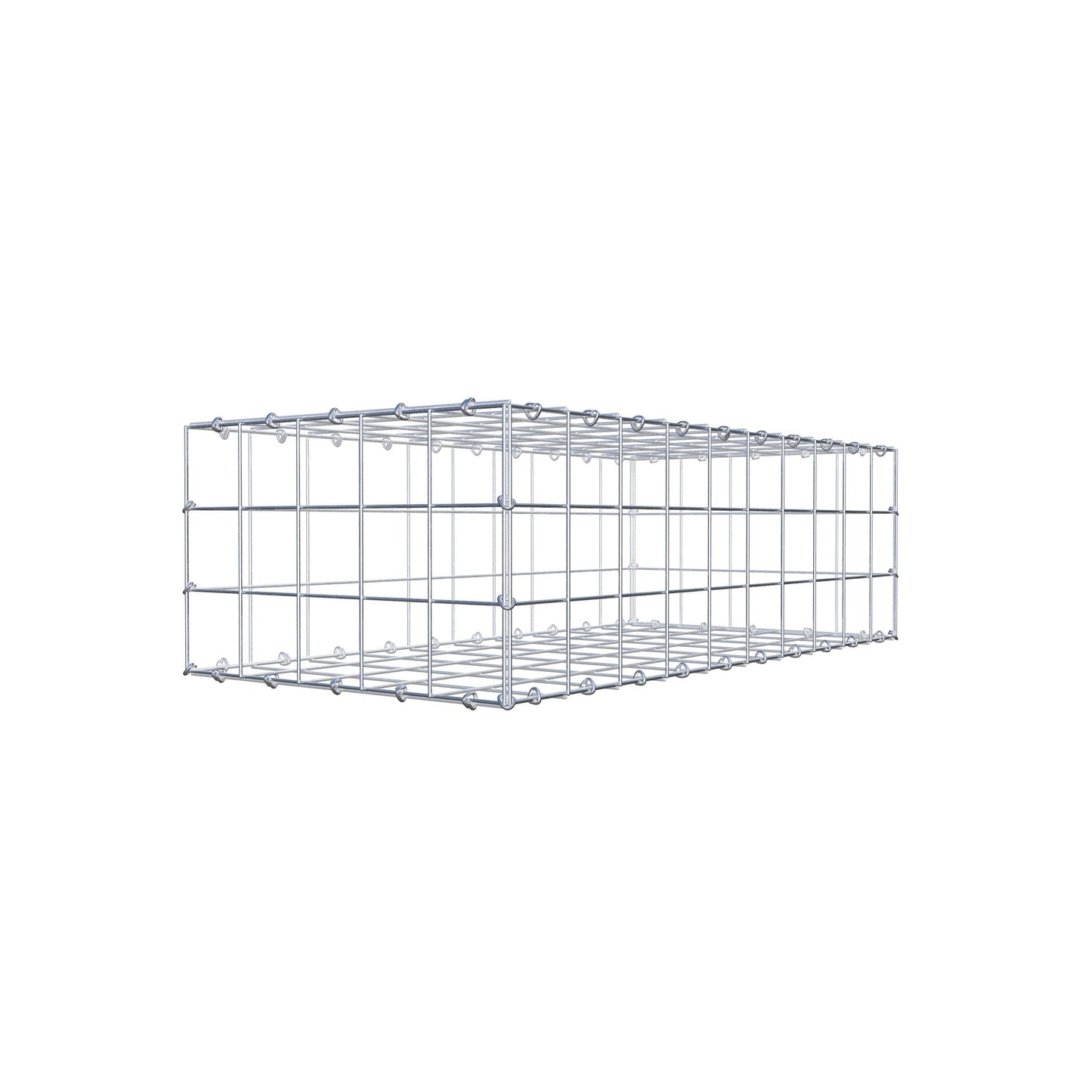 Gabione 100 cm x 30 cm x 50 cm (L x H x T), Maschenweite 10 cm x 10 cm, C-Ring