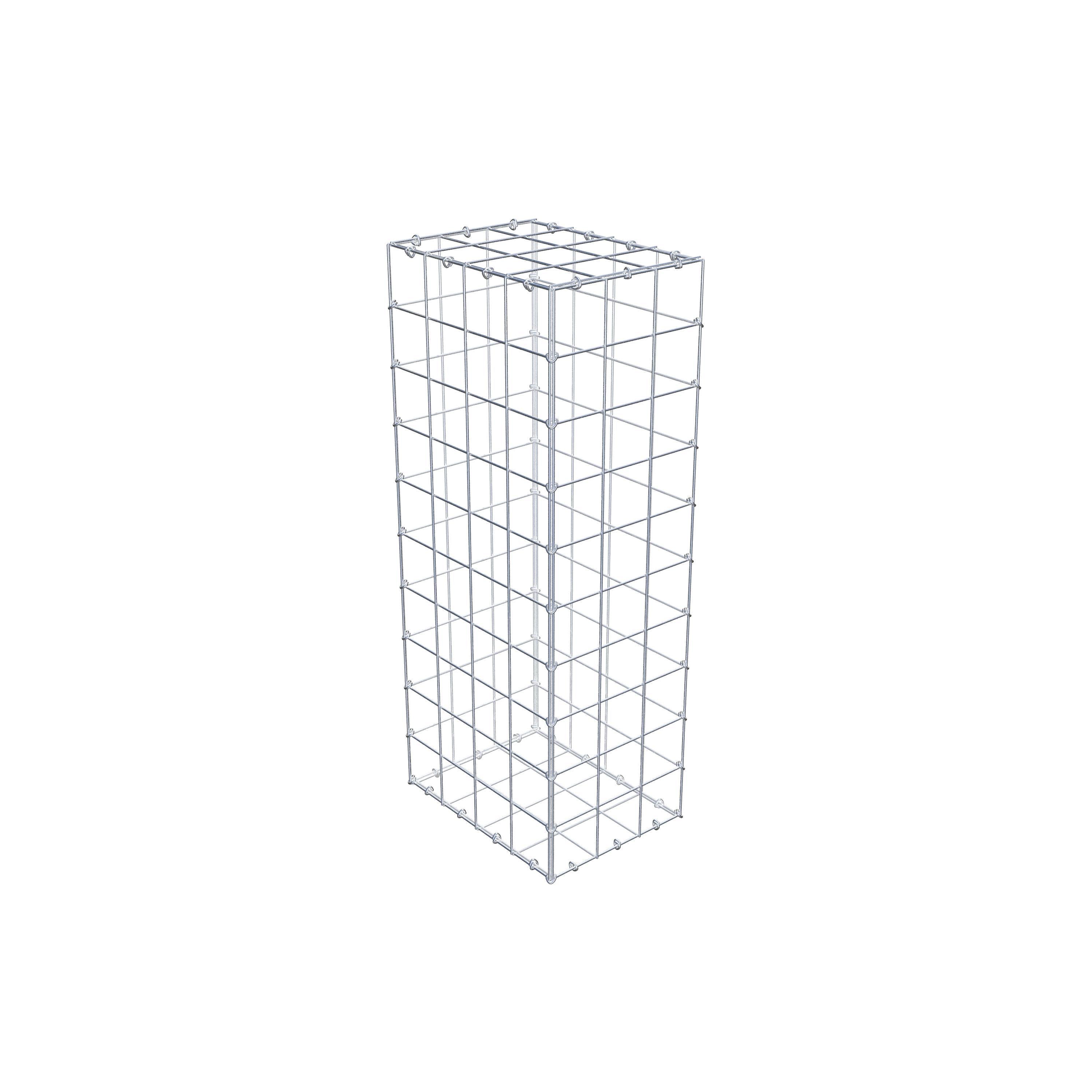 Gabion 100 cm x 40 cm x 30 cm (L x H x D), maskestørrelse 10 cm x 10 cm, C-ring