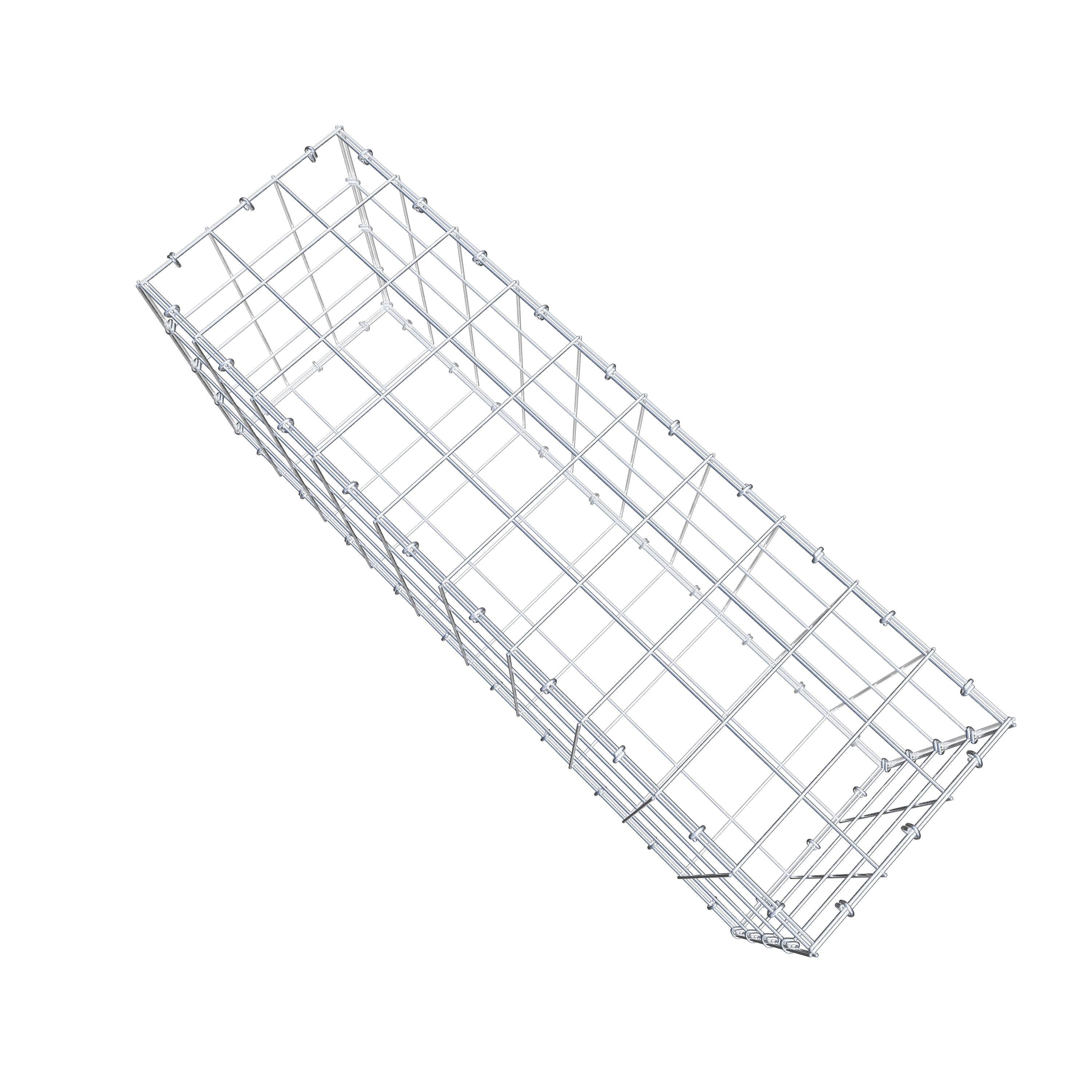 Gabione 100 cm x 40 cm x 30 cm (L x H x T), Maschenweite 10 cm x 10 cm, C-Ring