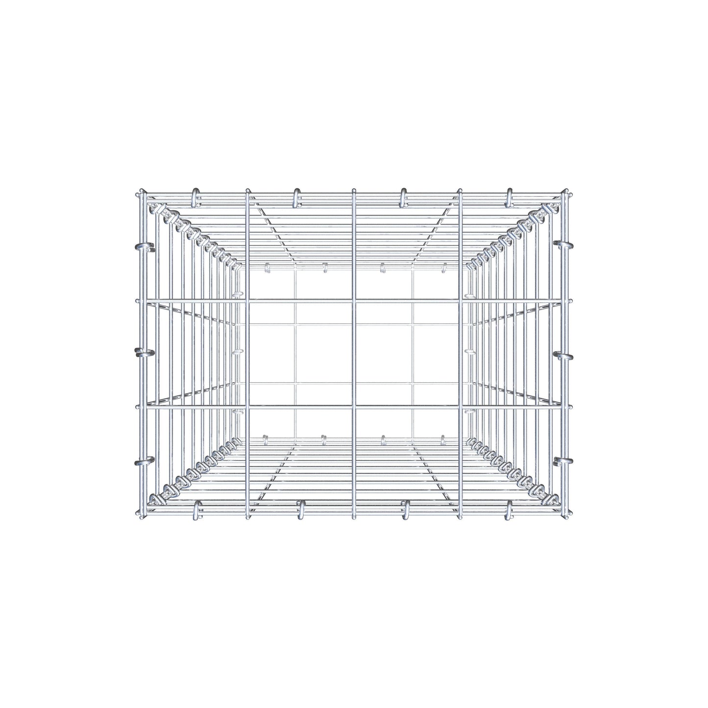 Gabion 100 cm x 40 cm x 30 cm (L x H x D), maskestørrelse 10 cm x 10 cm, C-ring