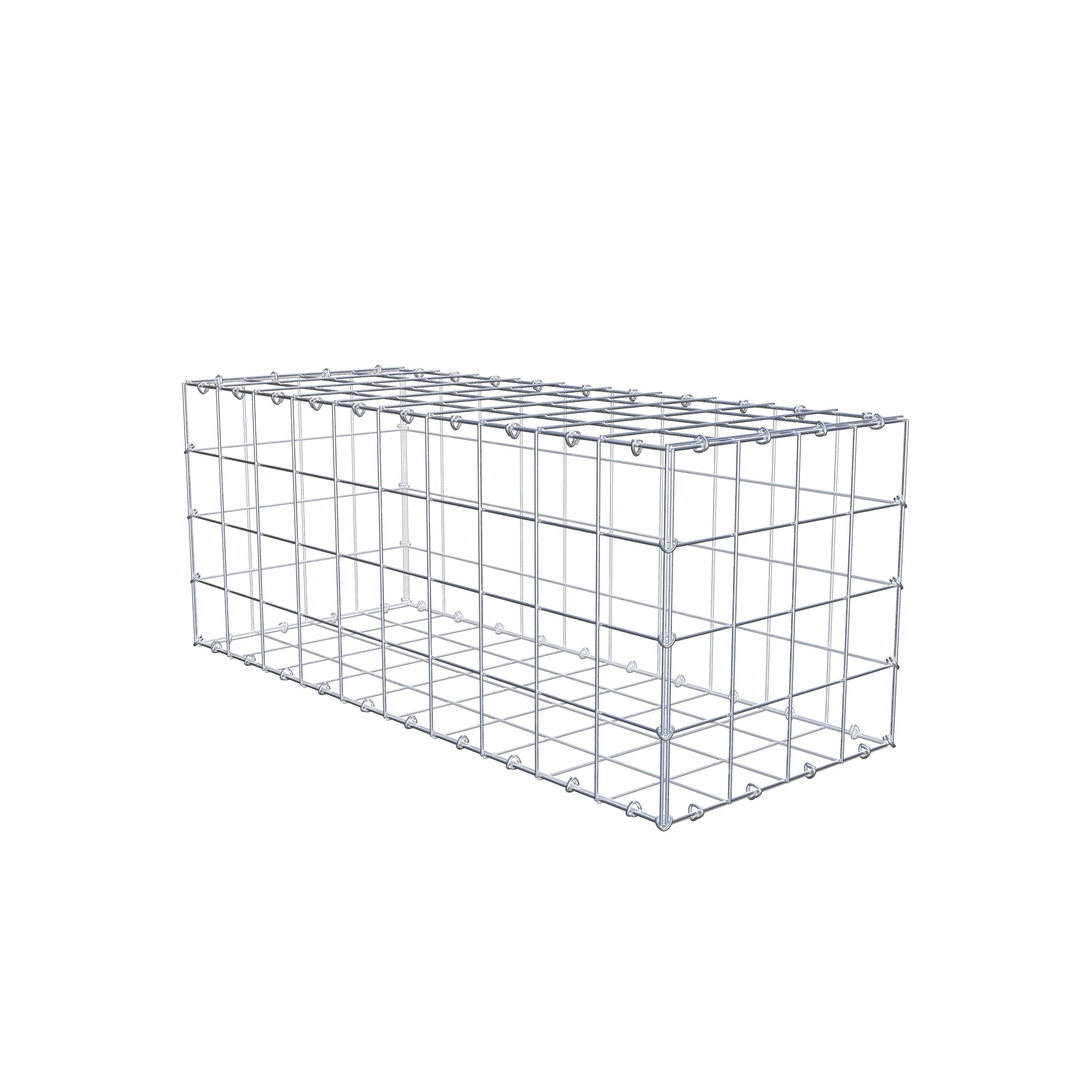 Gabion 100 cm x 40 cm x 40 cm (L x H x D), mesh size 10 cm x 10 cm, C-ring