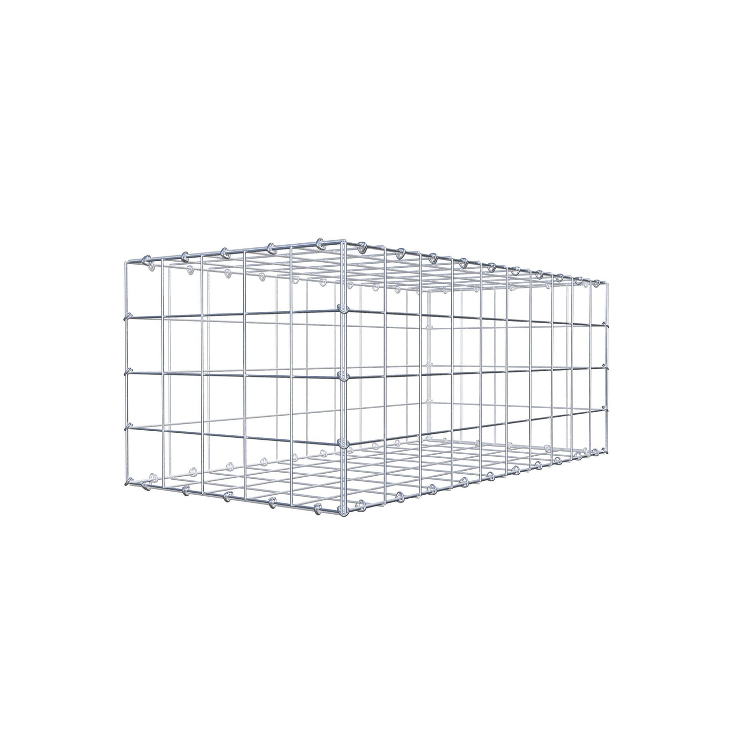 Gabion 100 cm x 40 cm x 50 cm (L x H x D), maskestørrelse 10 cm x 10 cm, C-ring