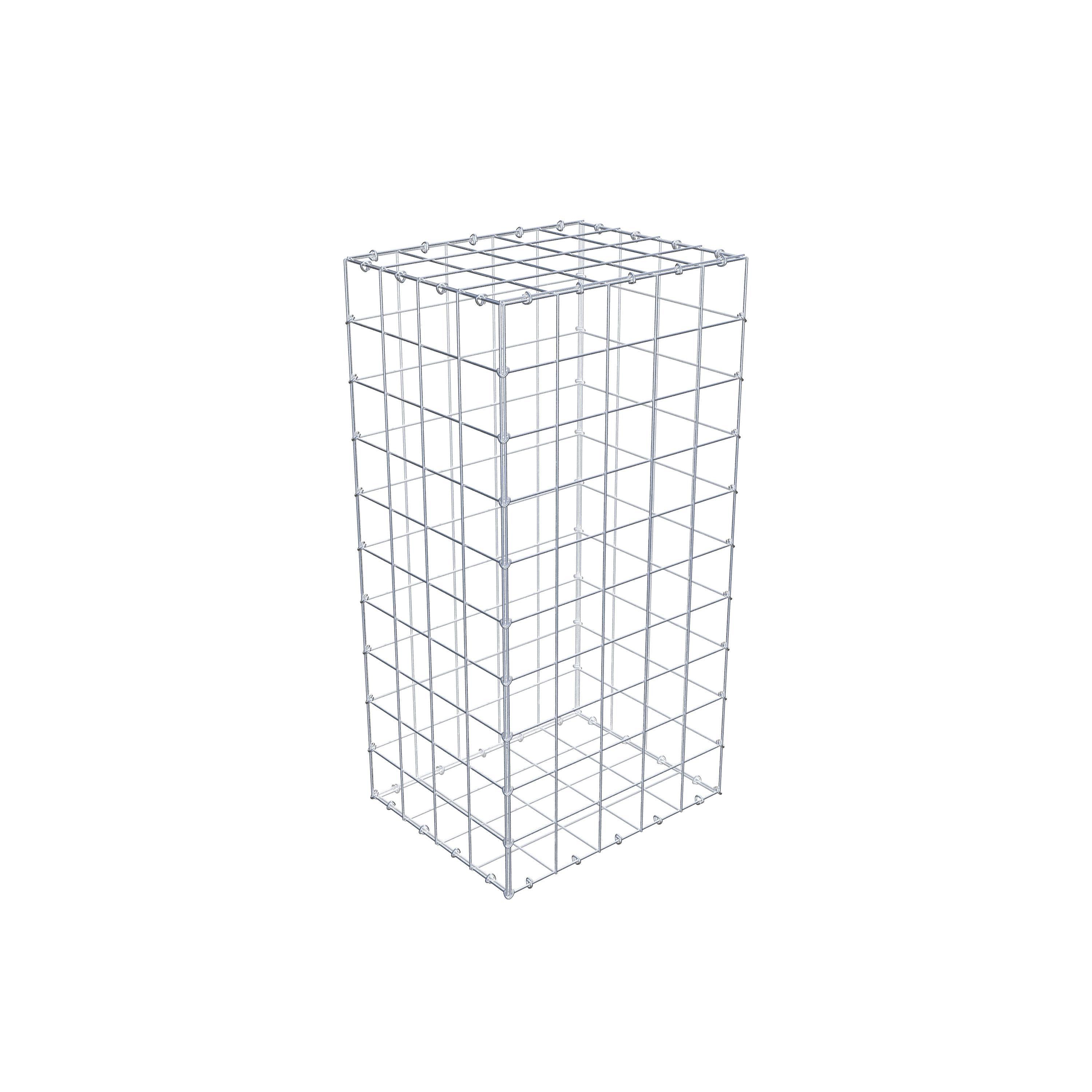 Gabion 100 cm x 40 cm x 50 cm (L x H x D), maskestørrelse 10 cm x 10 cm, C-ring