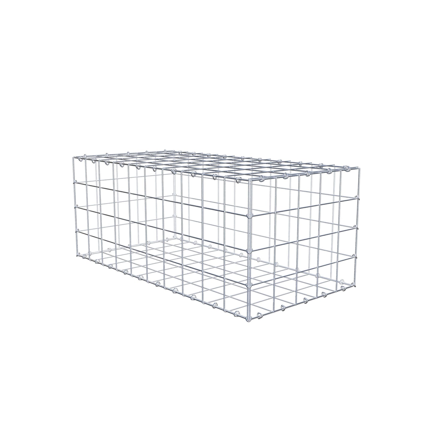 Gabion 100 cm x 40 cm x 50 cm (L x H x D), maskestørrelse 10 cm x 10 cm, C-ring