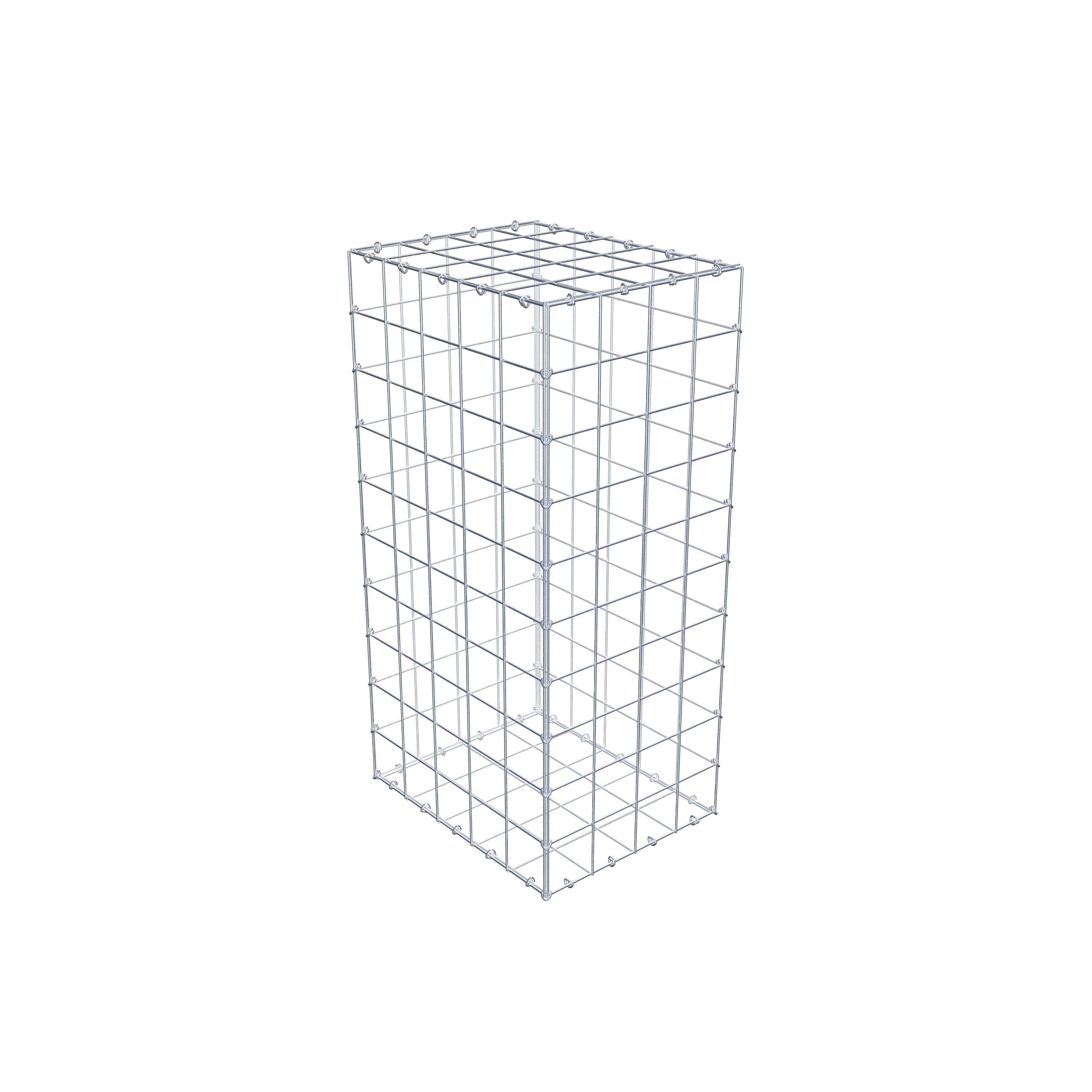 Gabion 100 cm x 50 cm x 40 cm (L x H x D), maskestørrelse 10 cm x 10 cm, C-ring