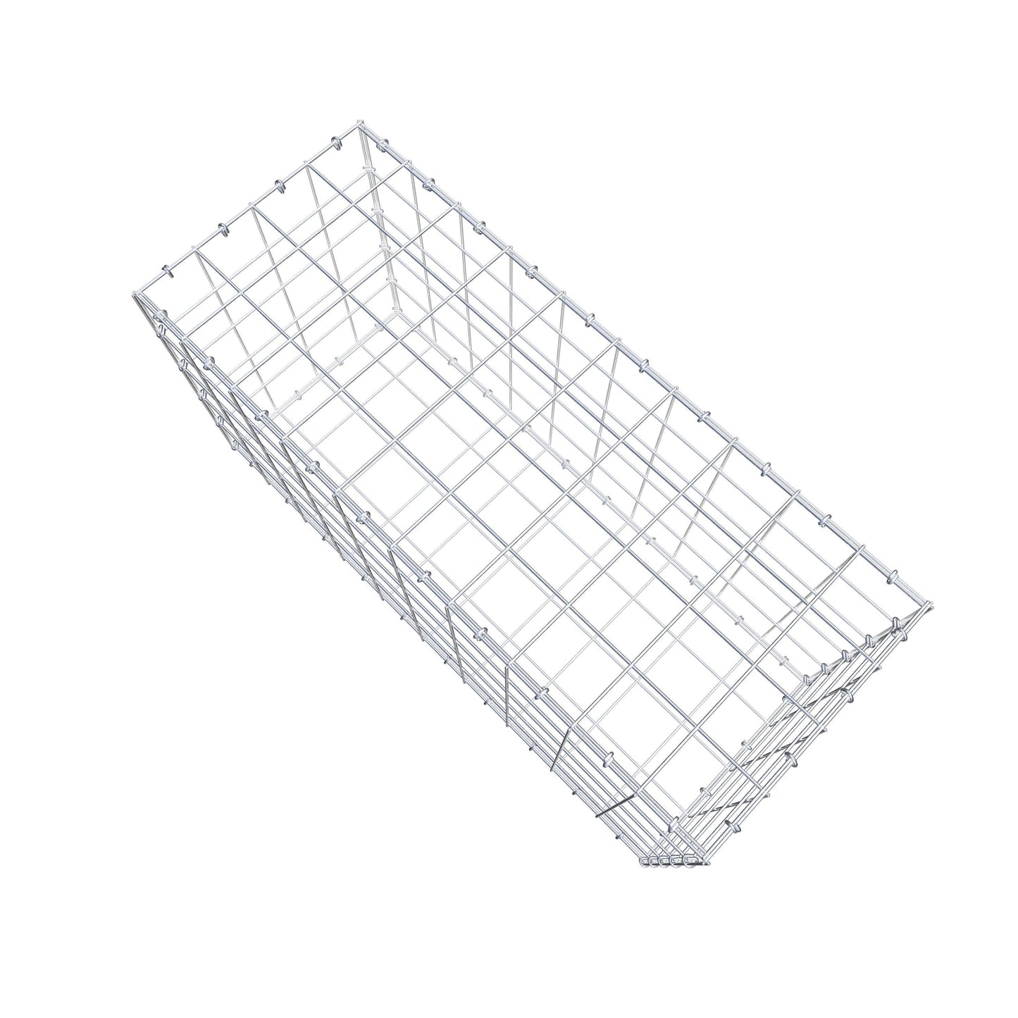 Gabion 100 cm x 50 cm x 40 cm (L x H x D), mesh size 10 cm x 10 cm, C-ring