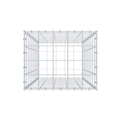 Gabion 100 cm x 50 cm x 40 cm (L x H x D), mesh size 10 cm x 10 cm, C-ring