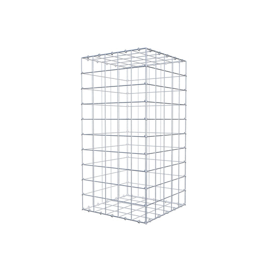Gabion 100 cm x 50 cm x 50 cm (L x H x D), maskstorlek 10 cm x 10 cm, C-ring
