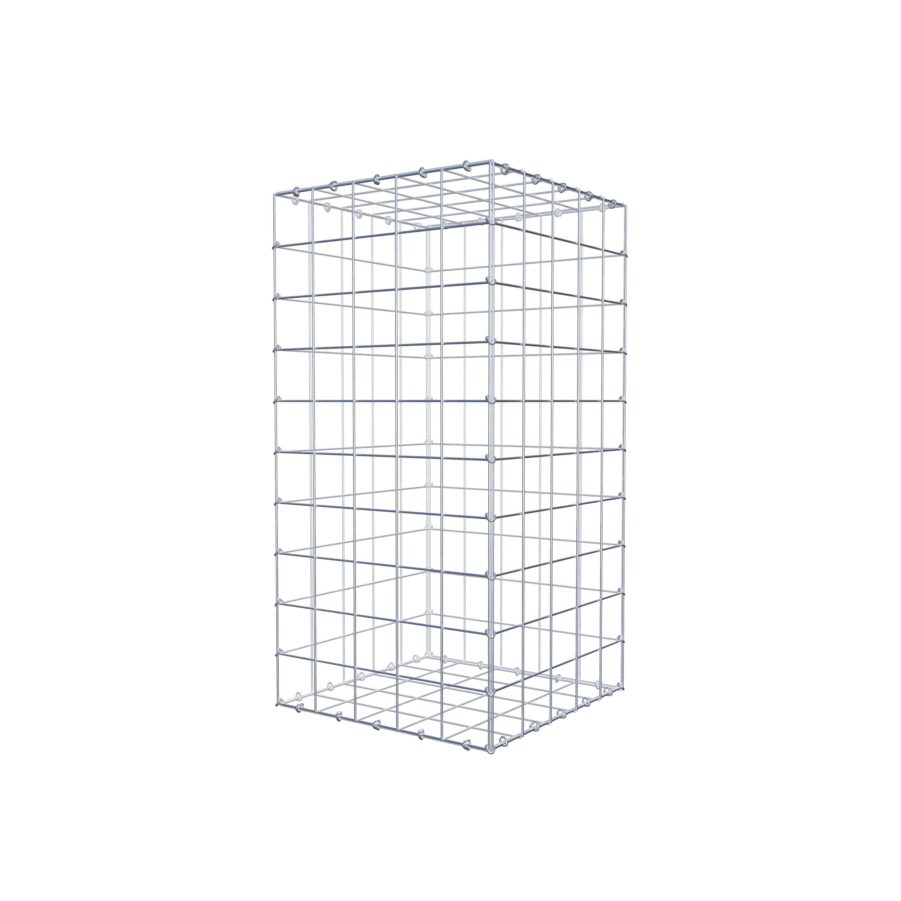 Gabion 100 cm x 50 cm x 50 cm (L x H x D), maskestørrelse 10 cm x 10 cm, C-ring