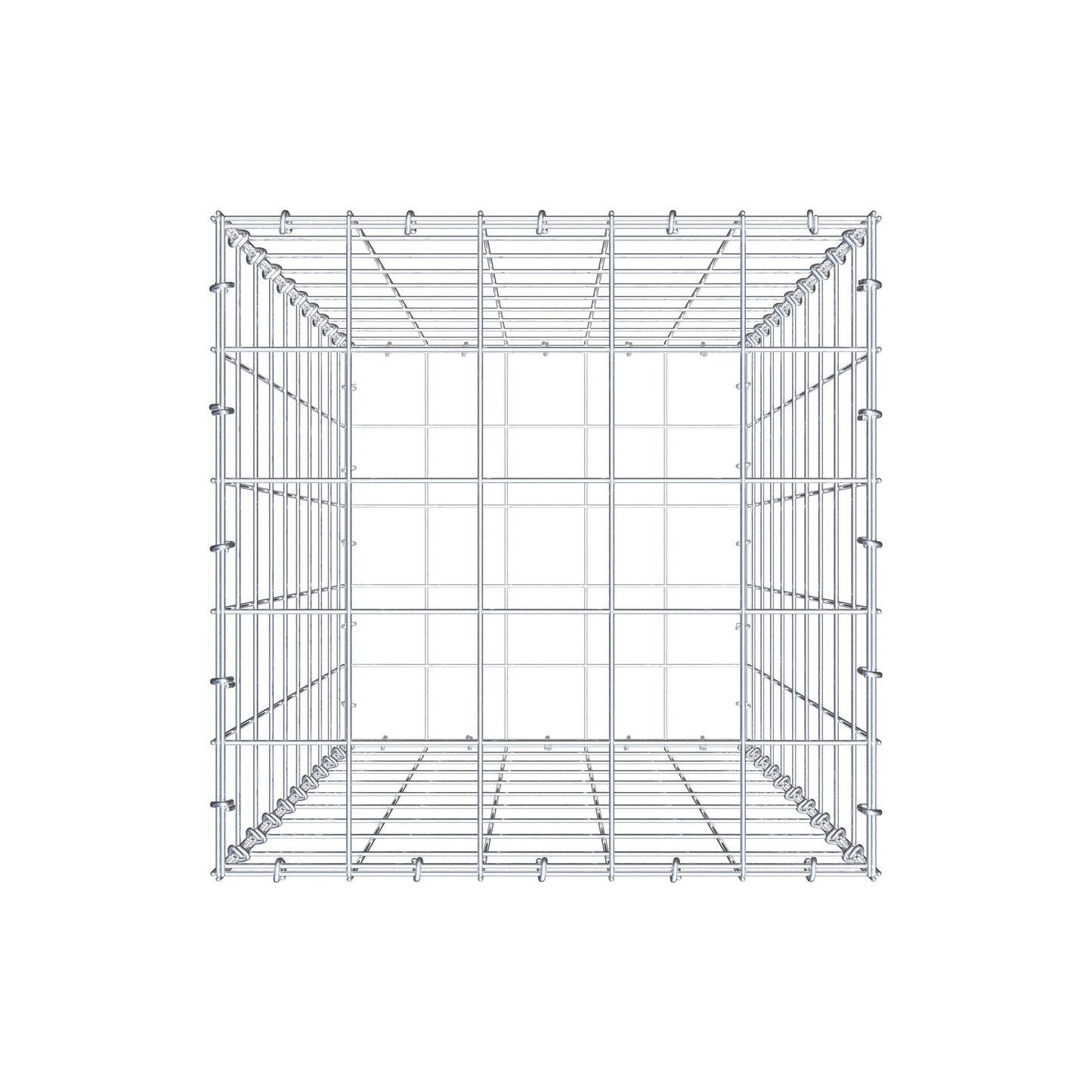 Gabion 100 cm x 50 cm x 50 cm (L x H x D), mesh size 10 cm x 10 cm, C-ring