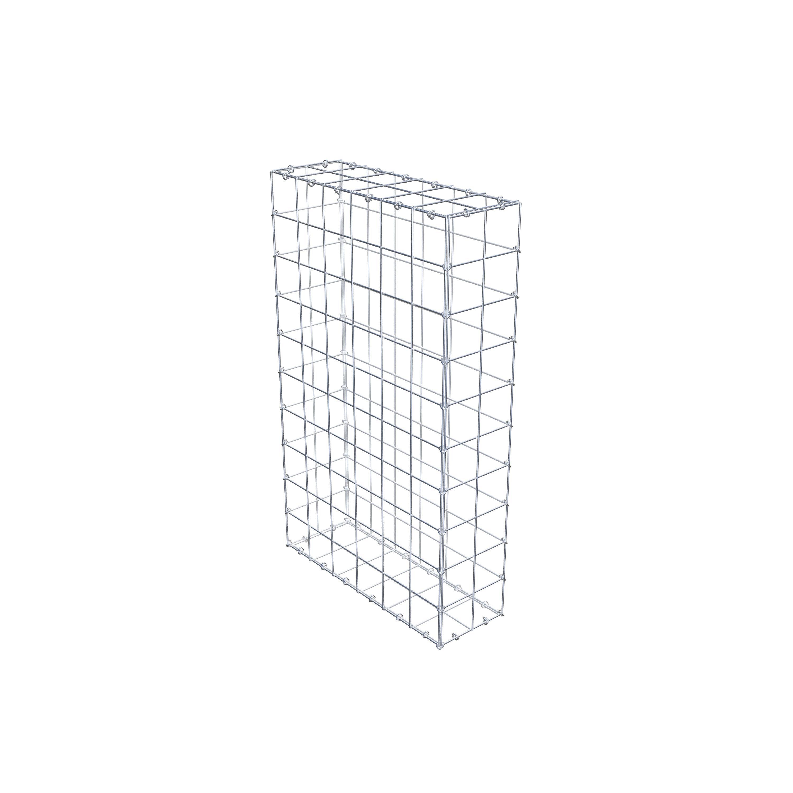 Gabion 100 cm x 60 cm x 20 cm (L x H x D), mesh size 10 cm x 10 cm, C-ring