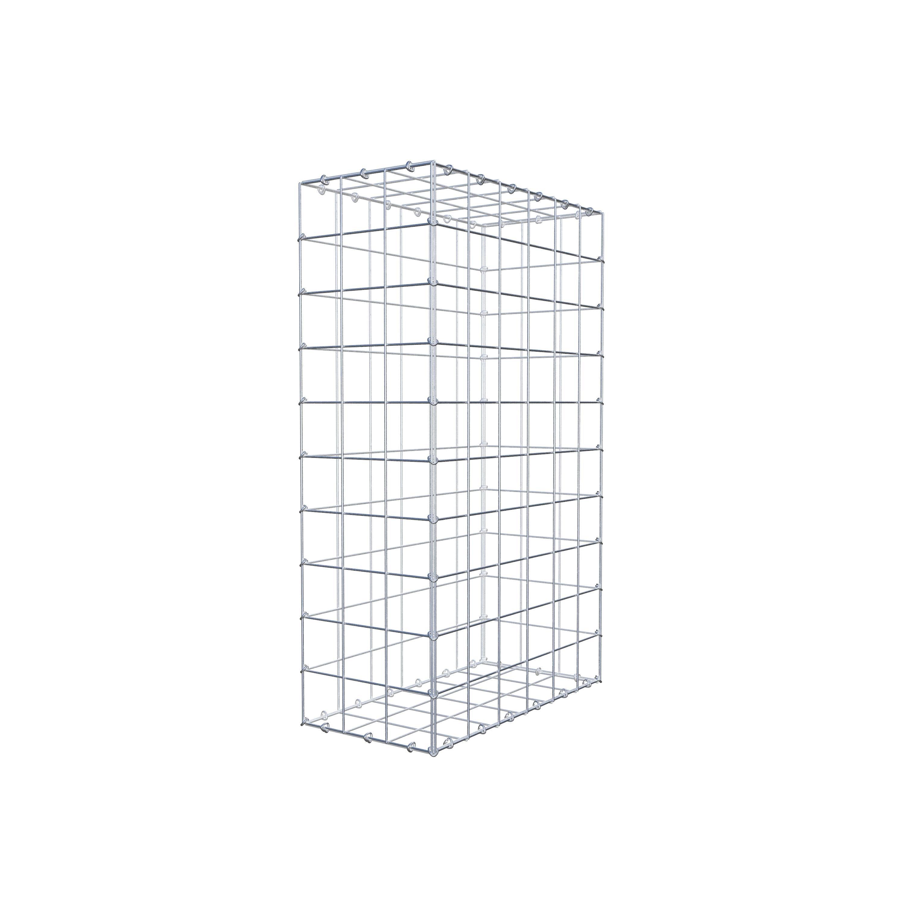 Gabion 100 cm x 60 cm x 30 cm (L x H x D), mesh size 10 cm x 10 cm, C-ring