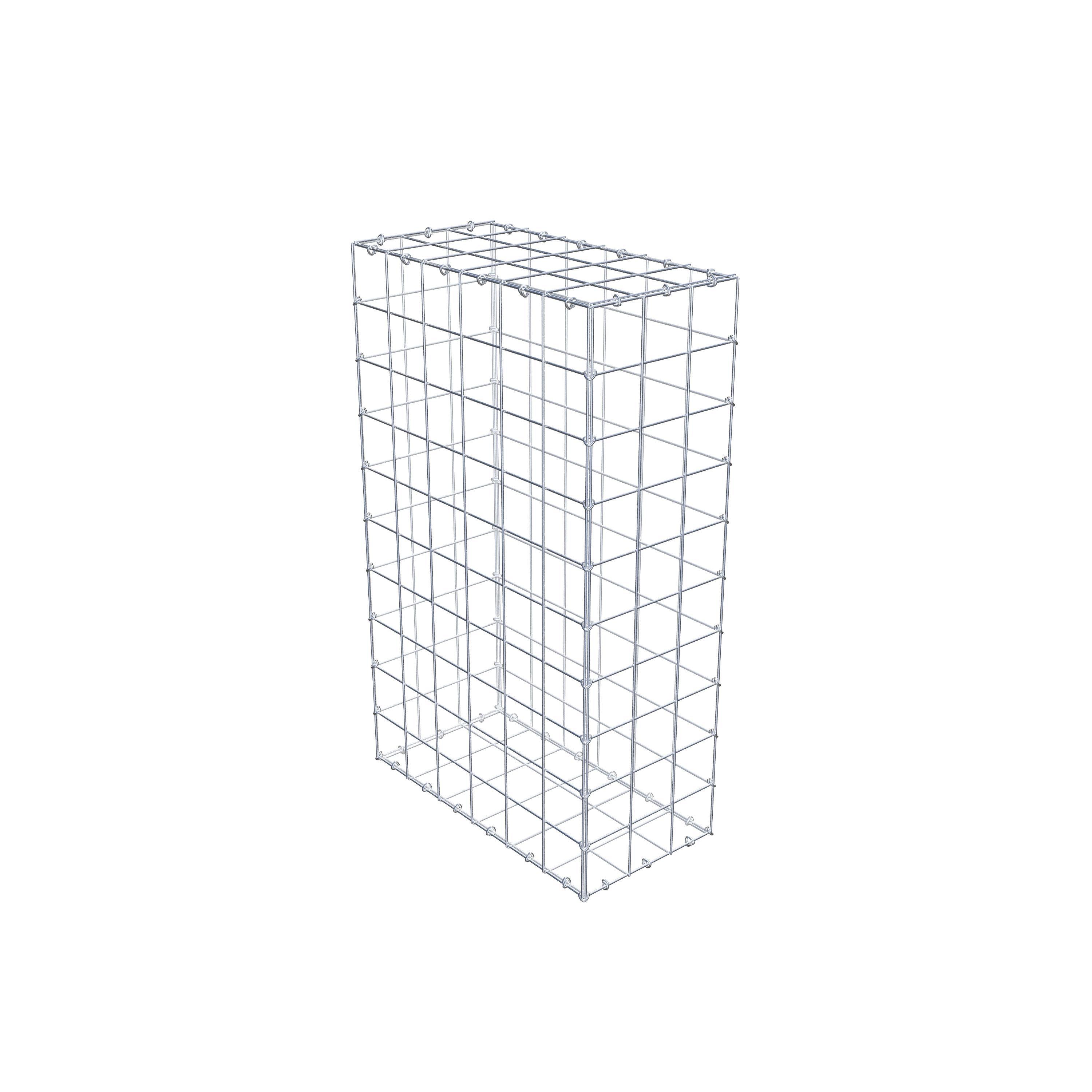 Gabion 100 cm x 60 cm x 30 cm (L x H x D), maskestørrelse 10 cm x 10 cm, C-ring