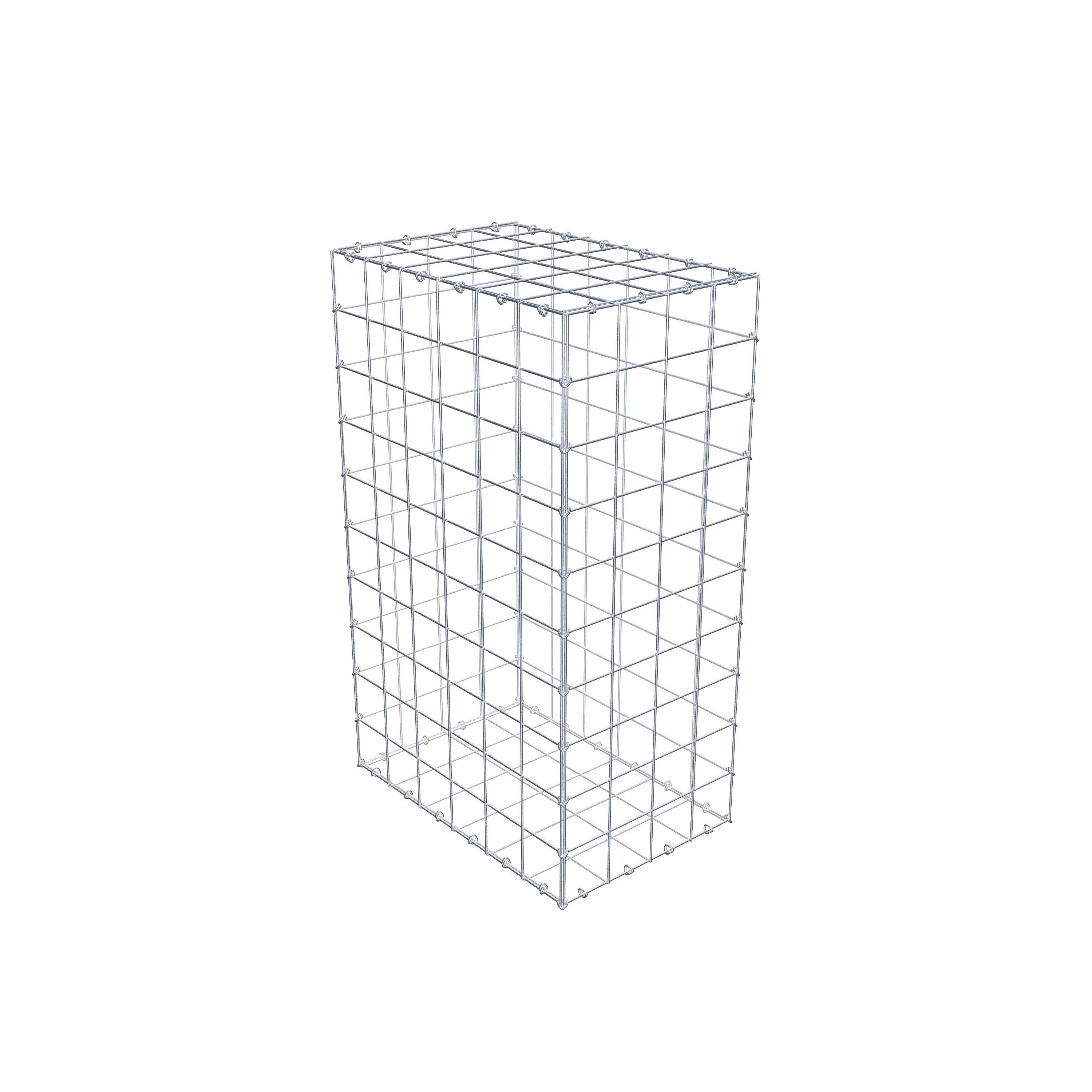 Gabion 100 cm x 60 cm x 40 cm (L x H x D), maskestørrelse 10 cm x 10 cm, C-ring