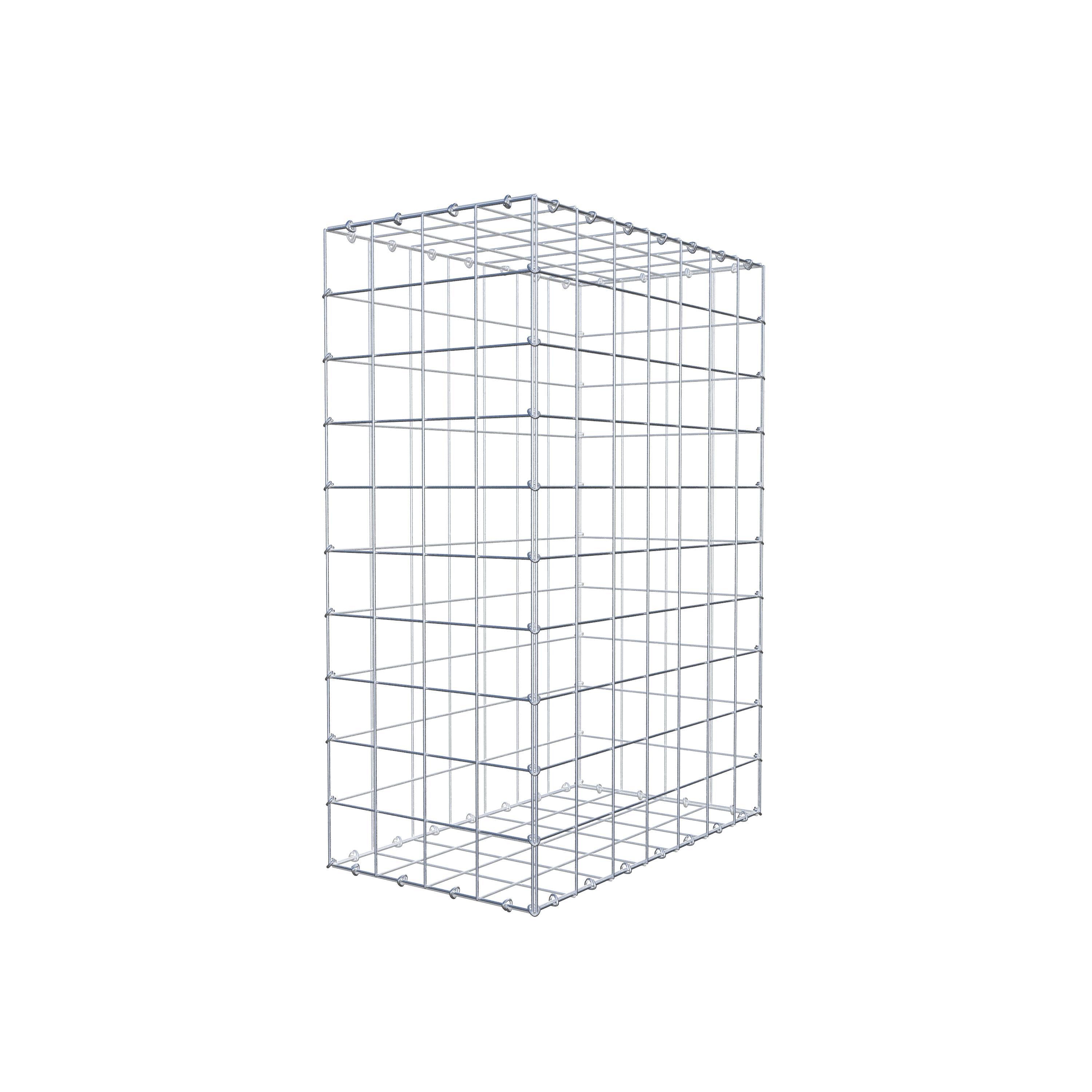 Gabion 100 cm x 70 cm x 40 cm (L x H x D), mesh size 10 cm x 10 cm, C-ring