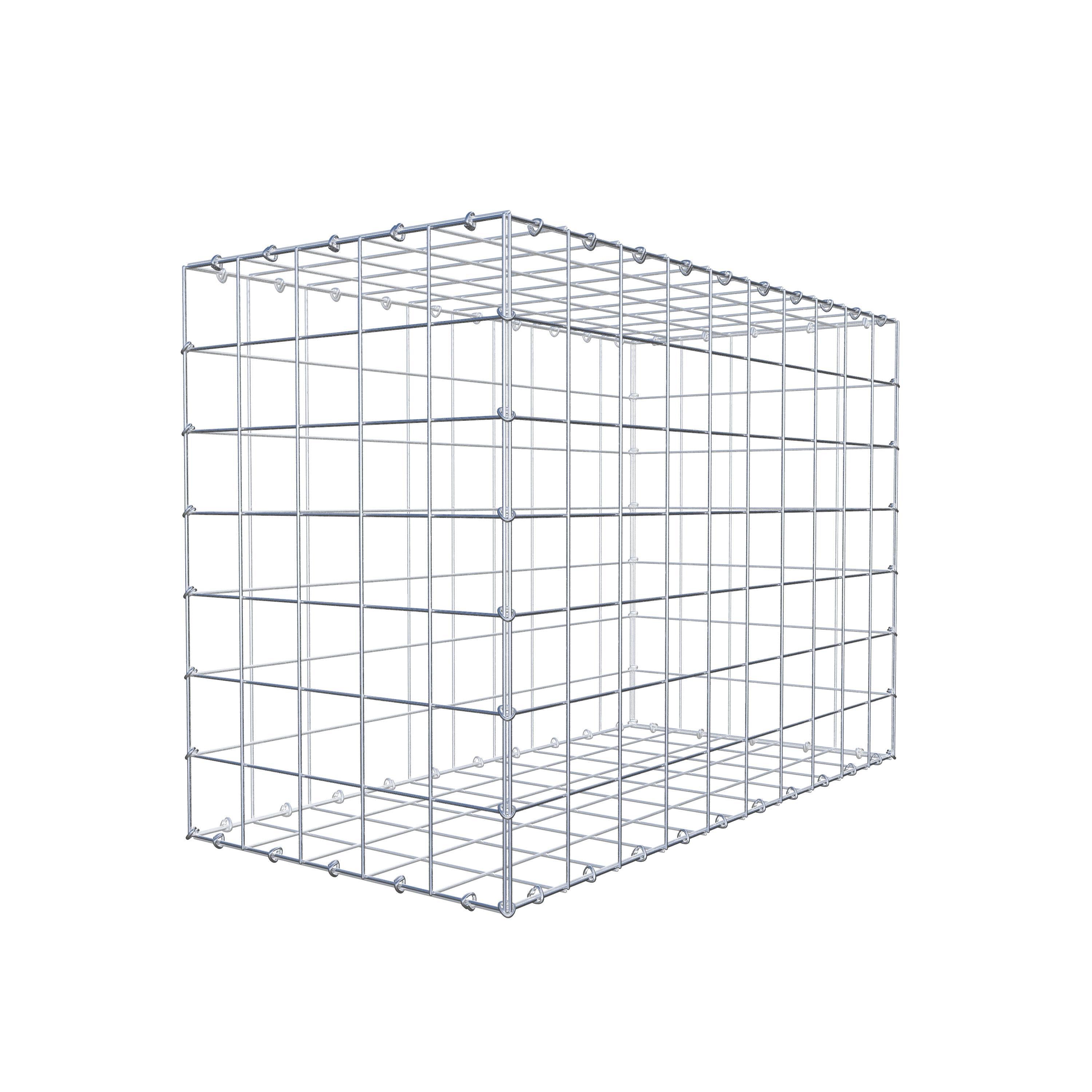 Gabion 100 cm x 70 cm x 50 cm (L x H x D), maskestørrelse 10 cm x 10 cm, C-ring