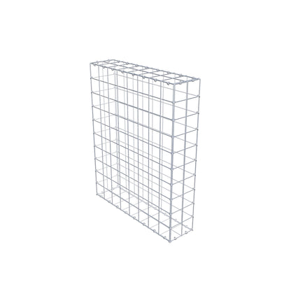Gabion 100 cm x 80 cm x 20 cm (L x H x D), mesh size 10 cm x 10 cm, C-ring