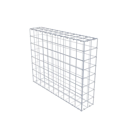Gabion 100 cm x 80 cm x 20 cm (L x H x D), mesh size 10 cm x 10 cm, C-ring