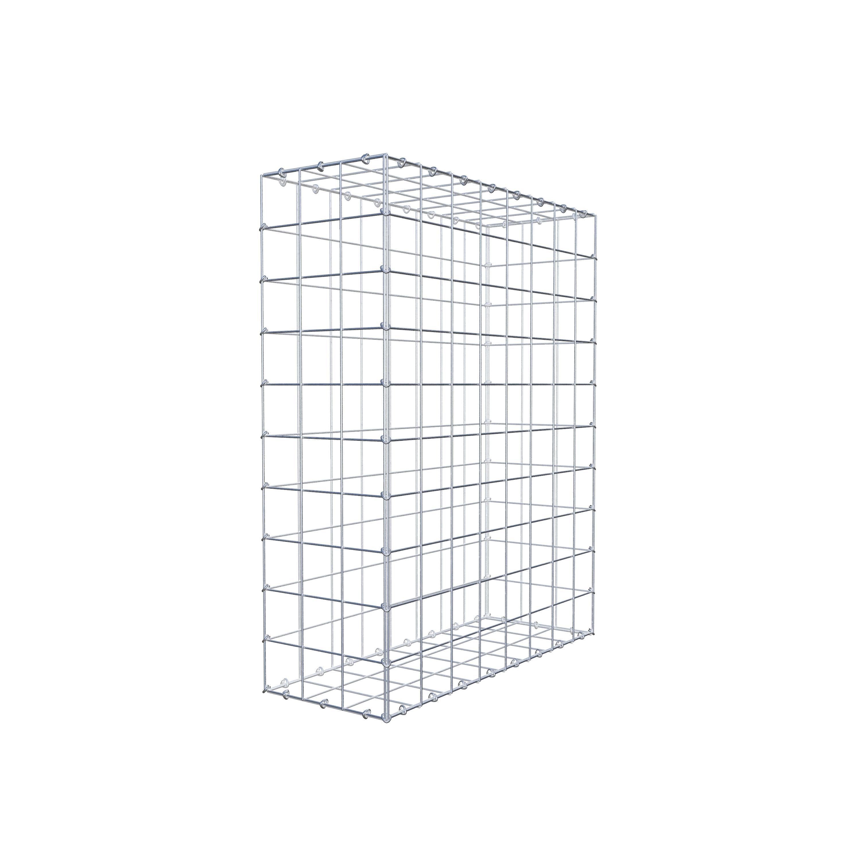 Gabion 100 cm x 80 cm x 30 cm (L x H x D), mesh size 10 cm x 10 cm, C-ring