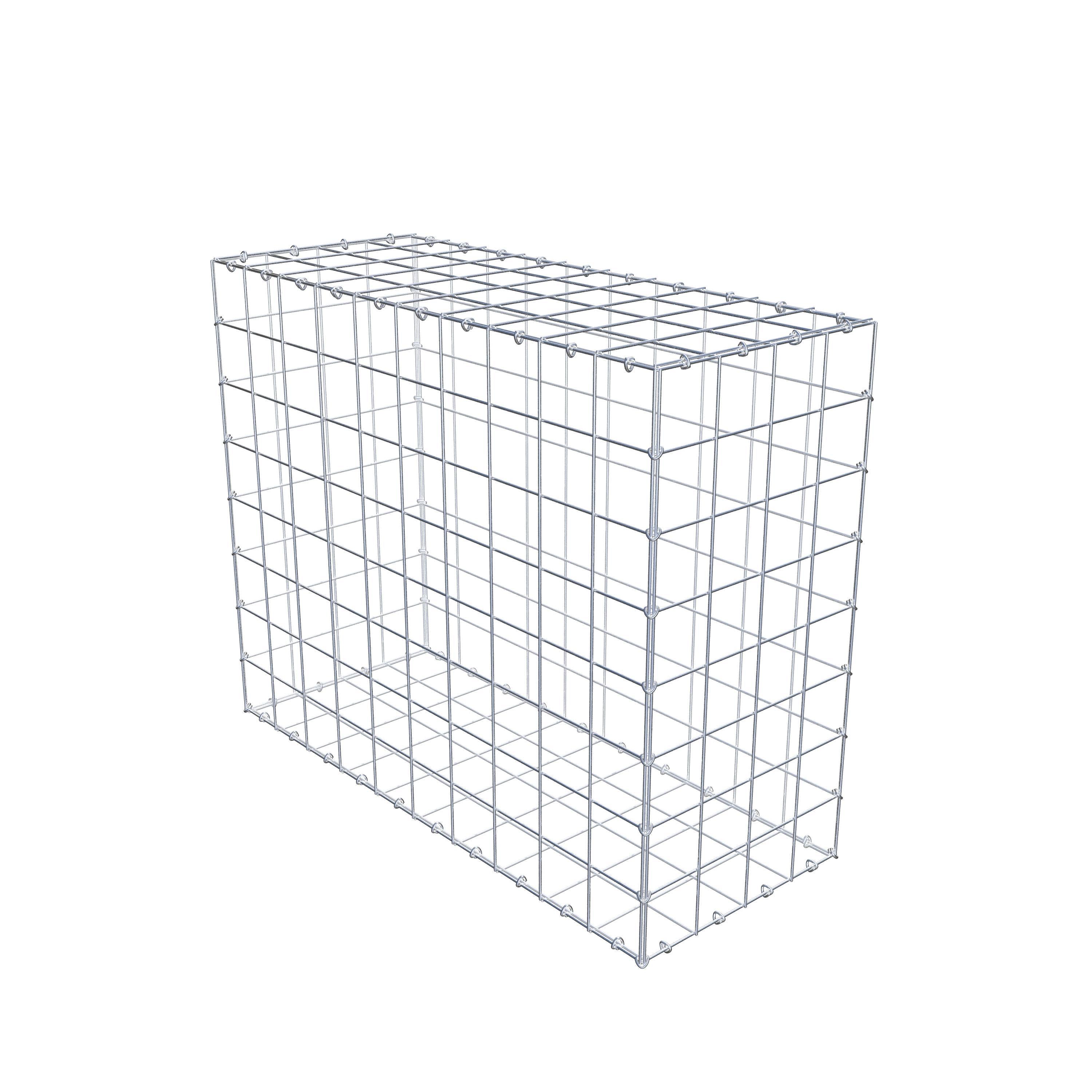 Gabion 100 cm x 80 cm x 40 cm (L x H x D), mesh size 10 cm x 10 cm, C-ring