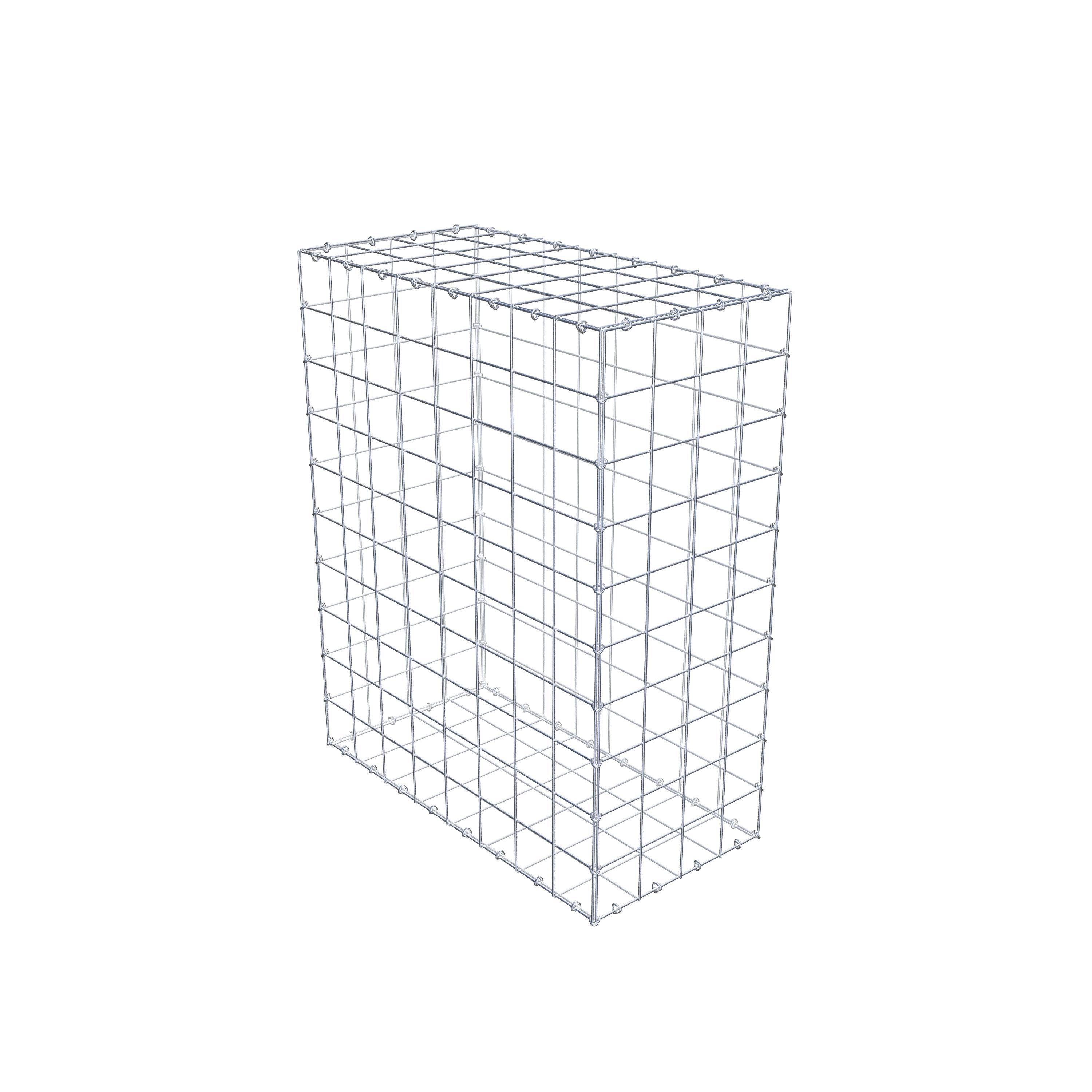 Gabion 100 cm x 80 cm x 40 cm (L x H x D), mesh size 10 cm x 10 cm, C-ring