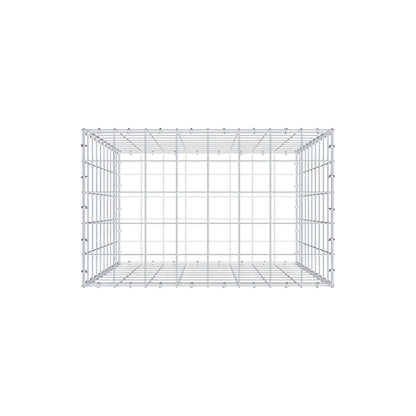 Schanskorf 100 cm x 80 cm x 50 cm (L x H x D), maaswijdte 10 cm x 10 cm, C-ring