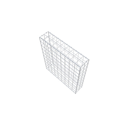 Gavión 100 cm x 90 cm x 20 cm (L x A x P), malla 10 cm x 10 cm, anillo en C