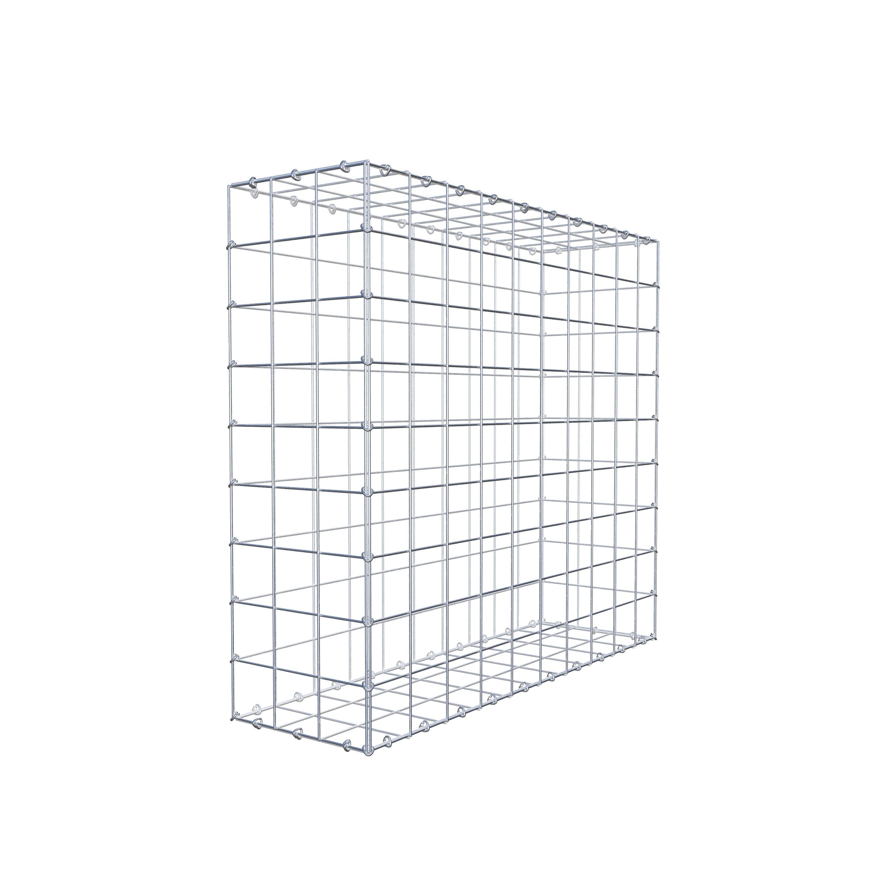 Gabion 100 cm x 90 cm x 30 cm (L x H x D), mesh size 10 cm x 10 cm, C-ring