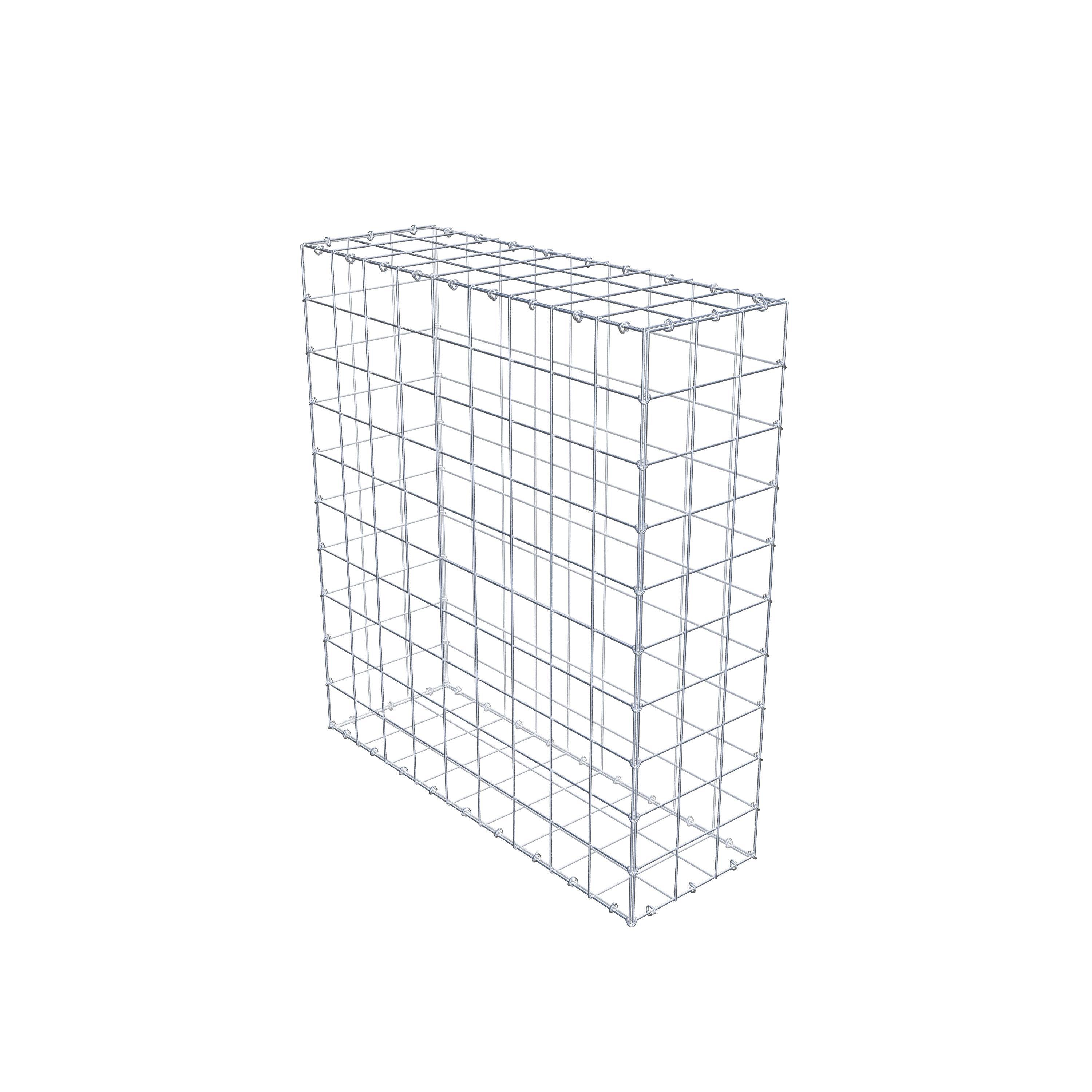 Gabion 100 cm x 90 cm x 30 cm (L x H x D), mesh size 10 cm x 10 cm, C-ring