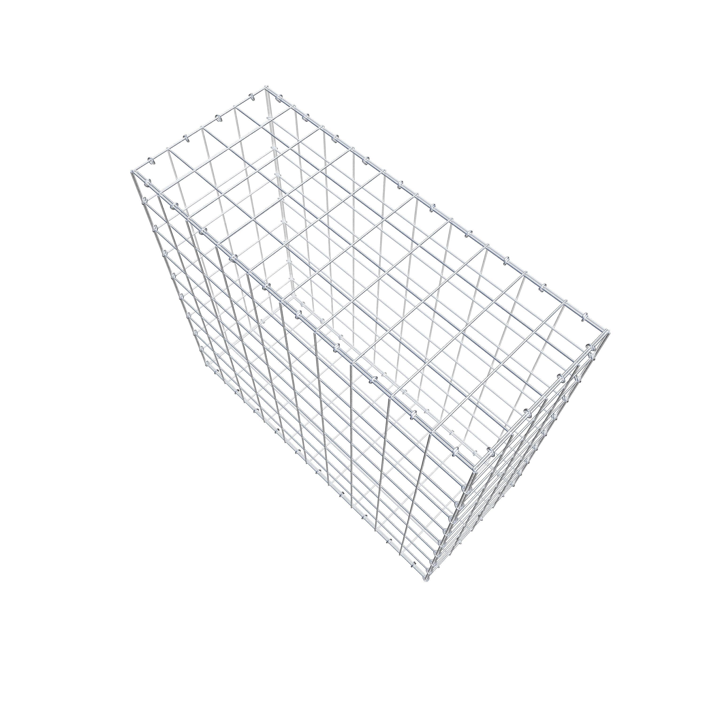 Gabion 100 cm x 90 cm x 40 cm (L x H x D), mesh size 10 cm x 10 cm, C-ring