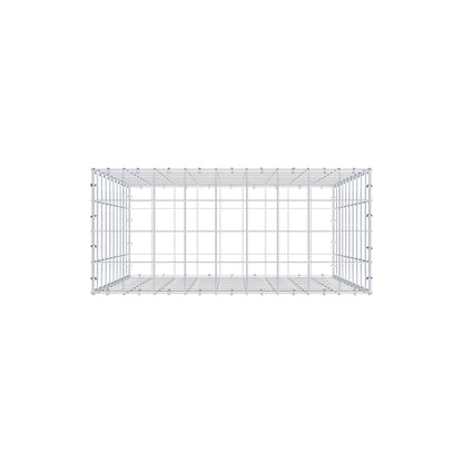 Gavión 100 cm x 90 cm x 40 cm (L x A x P), malla 10 cm x 10 cm, anillo en C