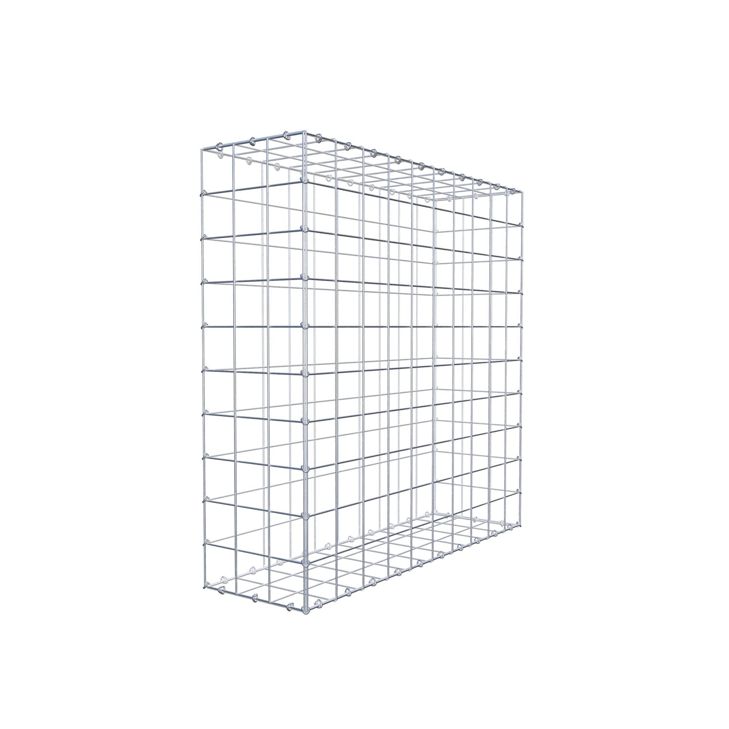 Gabion 100 cm x 100 cm x 30 cm (L x H x D), maskstorlek 10 cm x 10 cm, C-ring