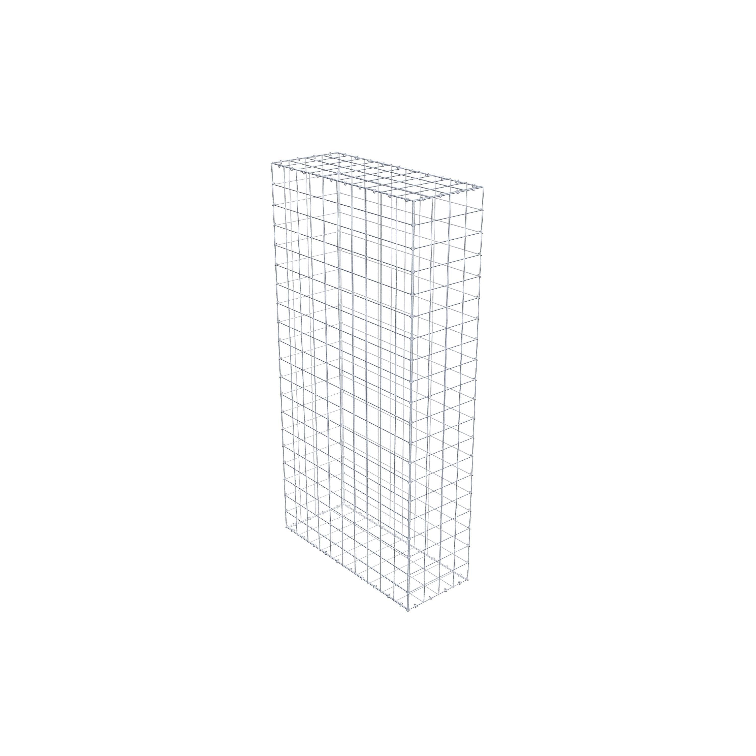 Gabion 200 cm x 100 cm x 40 cm (L x H x D), maskestørrelse 10 cm x 10 cm, C-ring