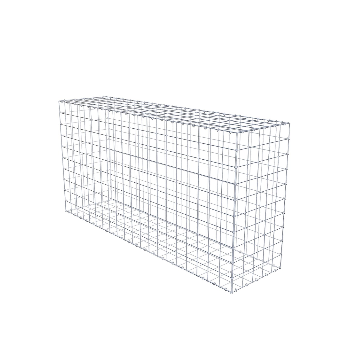 Gabion 200 cm x 100 cm x 50 cm (L x H x P), mailles 10 cm x 10 cm, anneau en C